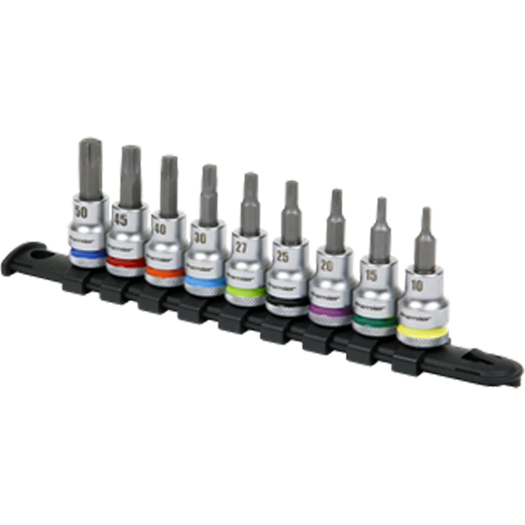 Sealey TRX-Star* Socket Bit Set 9pc 3/8"Sq Drive  - Platinum
