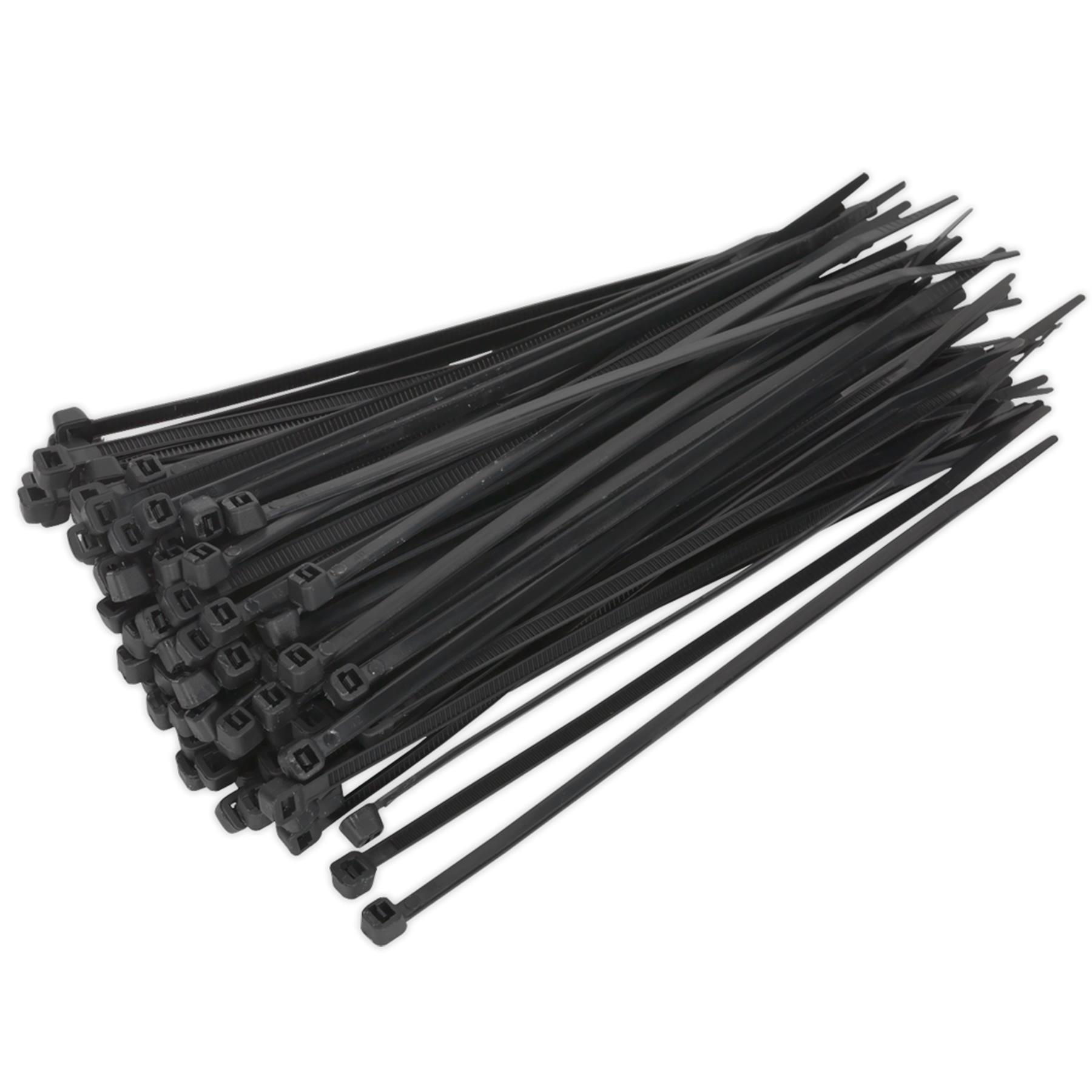 Sealey Cable Tie 150 x 3.6mm Black Pack of 100, Manufactured From Nylon