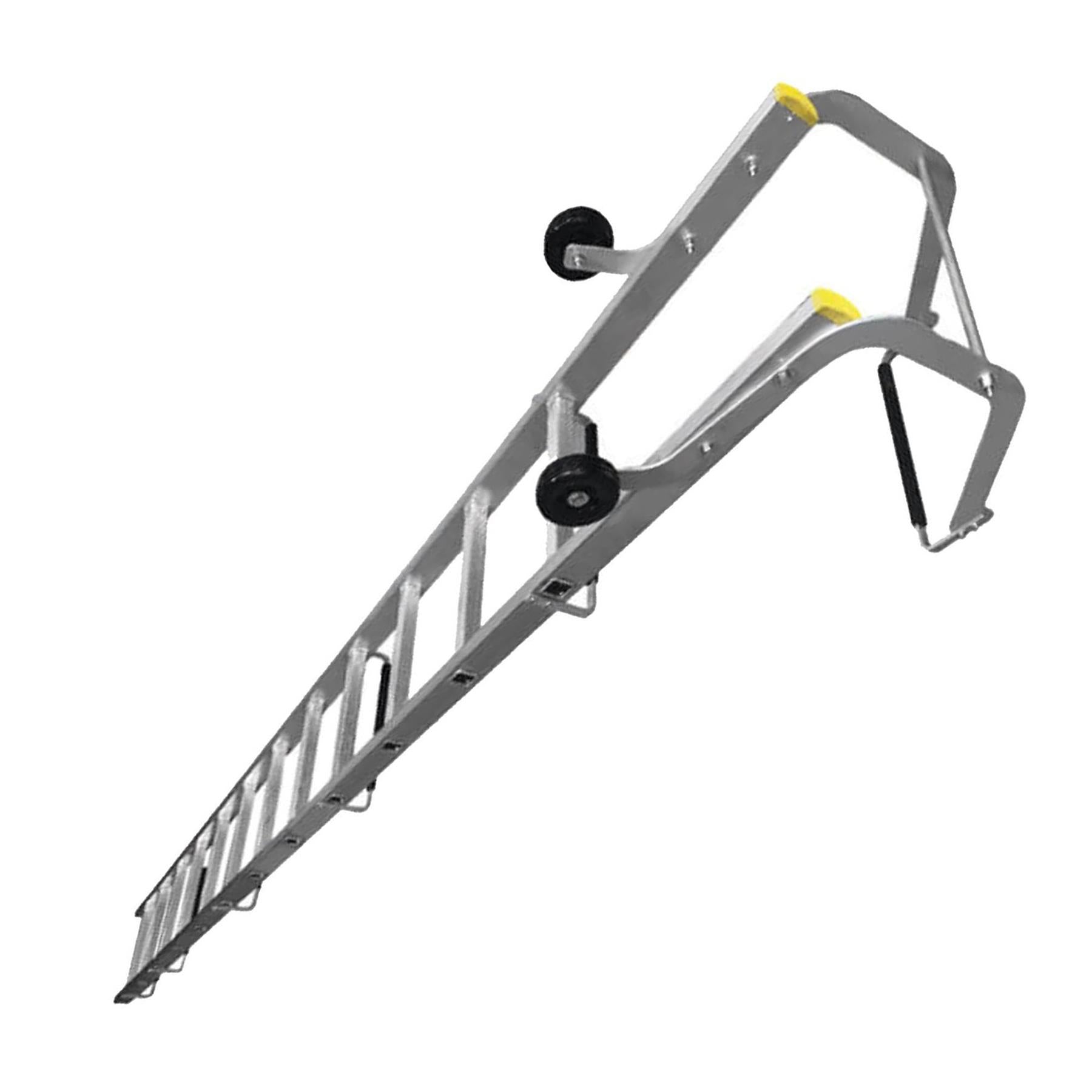Dapetz PRO 18 Rung Roof Ladder 5.6m, With Steel Ridge Hooks, Single Section