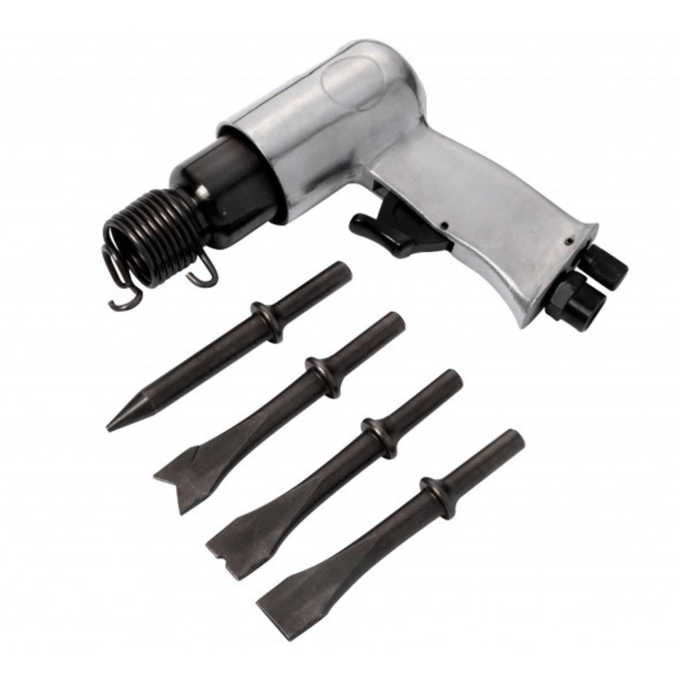 BlueSpot 150mm Heavy Duty Air Hammer Drill & Chisel Set + 4 Chisels 1/4" BSP Punch Cutter