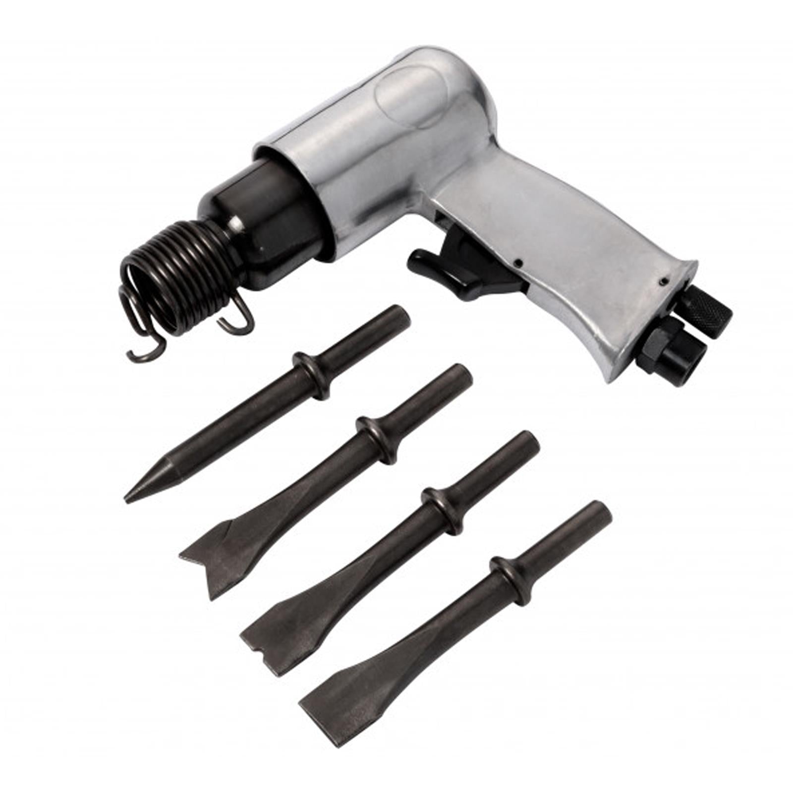 BlueSpot 150mm Heavy Duty Air Hammer Drill & Chisel Set + 4 Chisels 1/4" BSP Punch Cutter