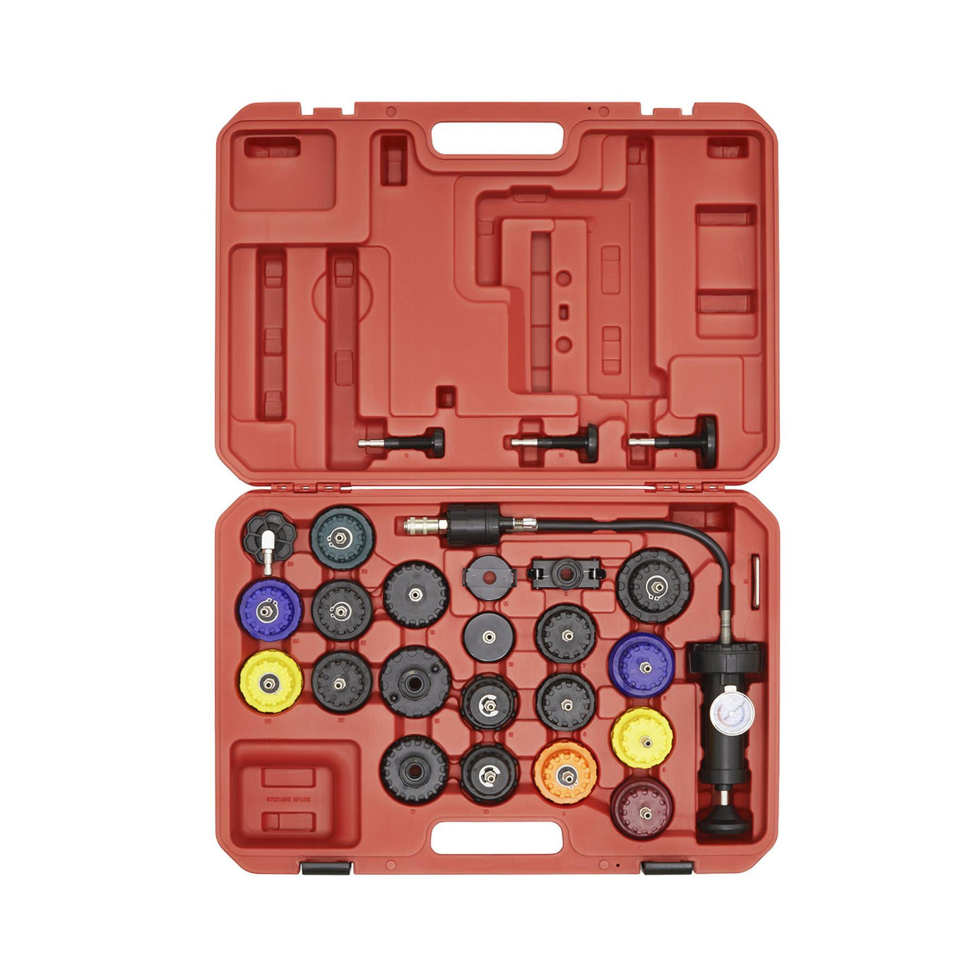 Sealey Cooling System Pressure Test Kit 25pc Quick Release Couplings