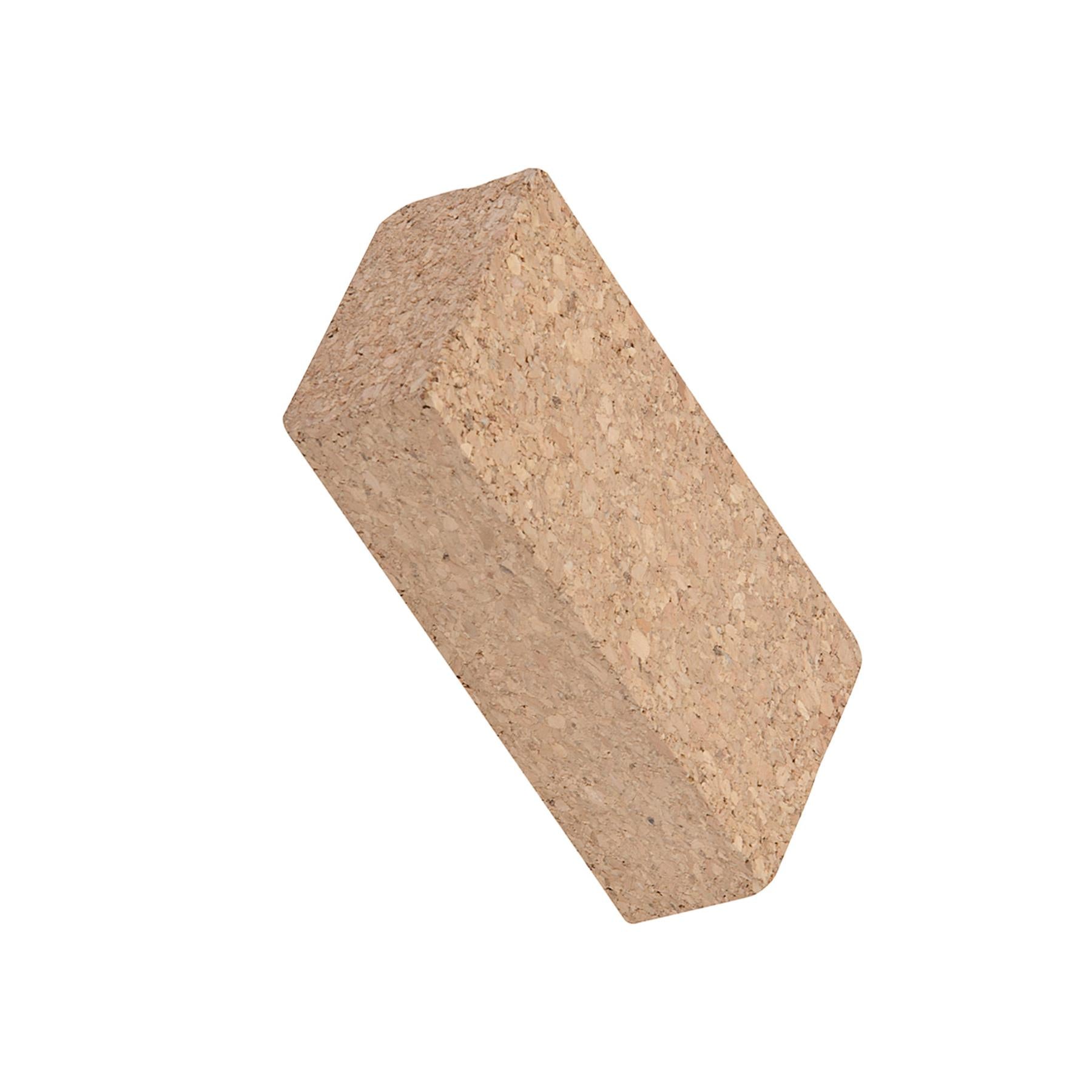 Cork Decorating Hand Sanding Block 110mm X 60mm X 30mm With Abrasive Paper