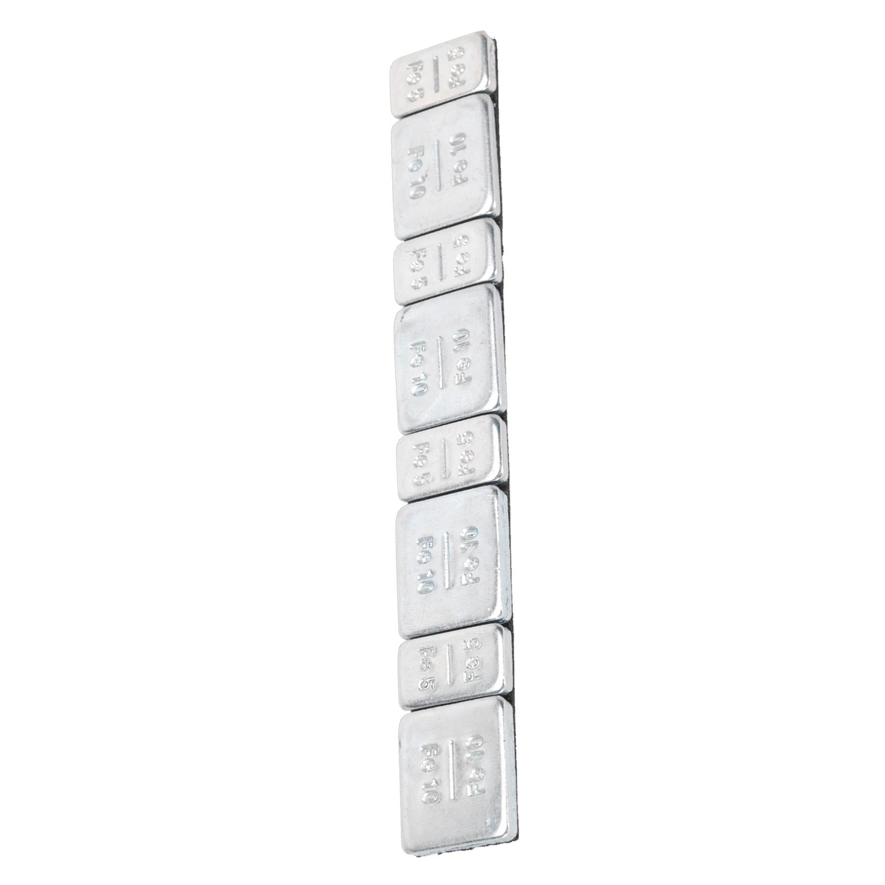 Wheel Weight 5 & 10g Adhesive Zinc Plated Steel Pk of 100x8 Sealey