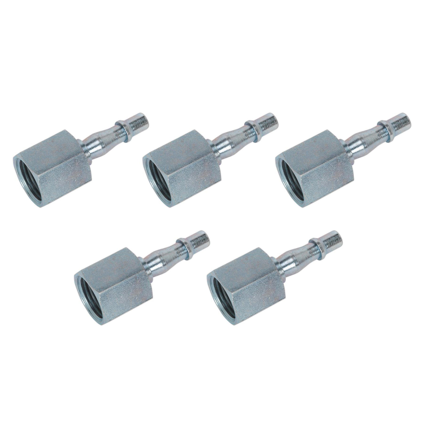 Sealey Screwed Adaptor Female 1/2"BSP Pack of 5 Air Line Couplings & Fittings