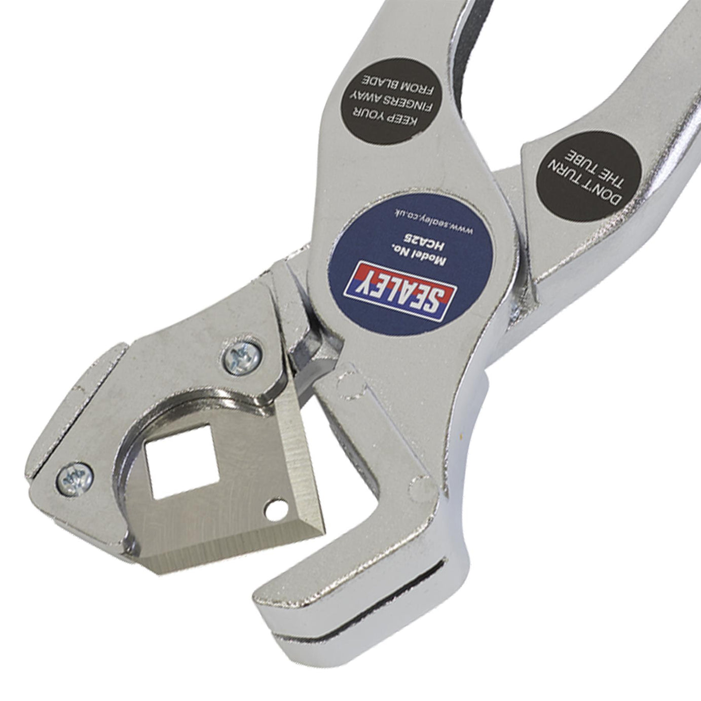 Sealey Rubber & Reinforced Hose Cutter 3-25mm Die-Cast Alloy