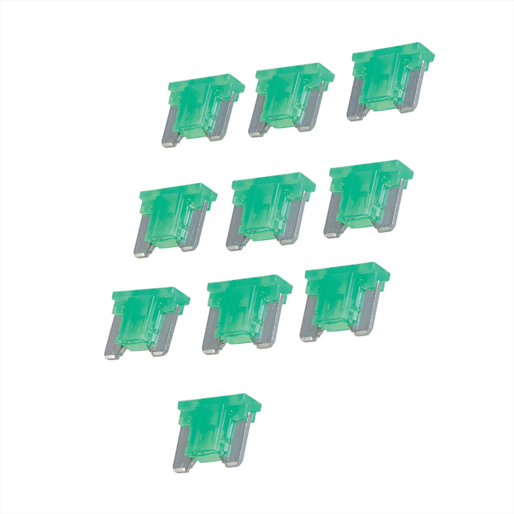10 X 30A Mini Blade Fuse Automotive Low profile Green Up To 32V Cargo