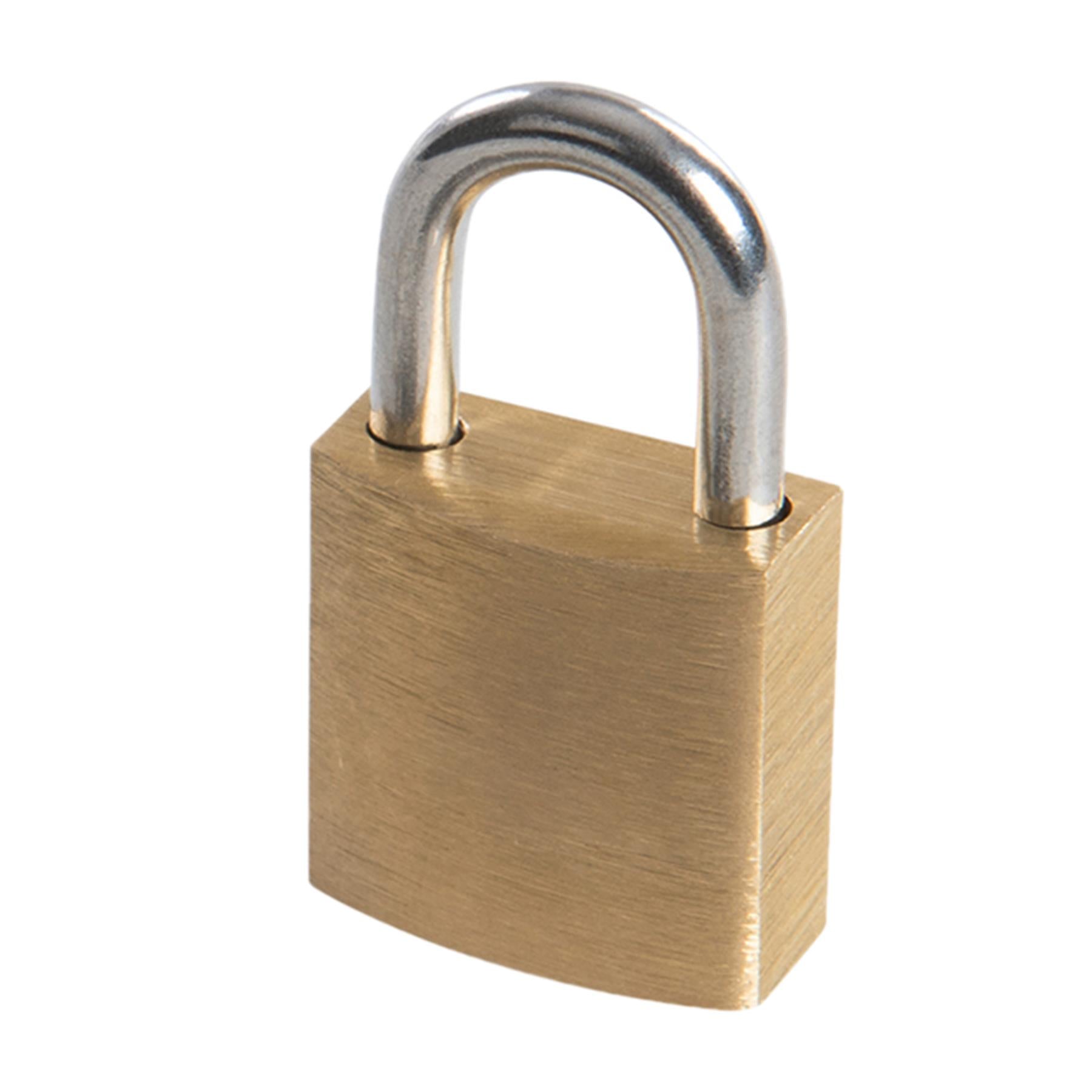 20mm Brass Body Solid Chrome Plated Padlock Hardened Multi-Pin Tumbler Lock