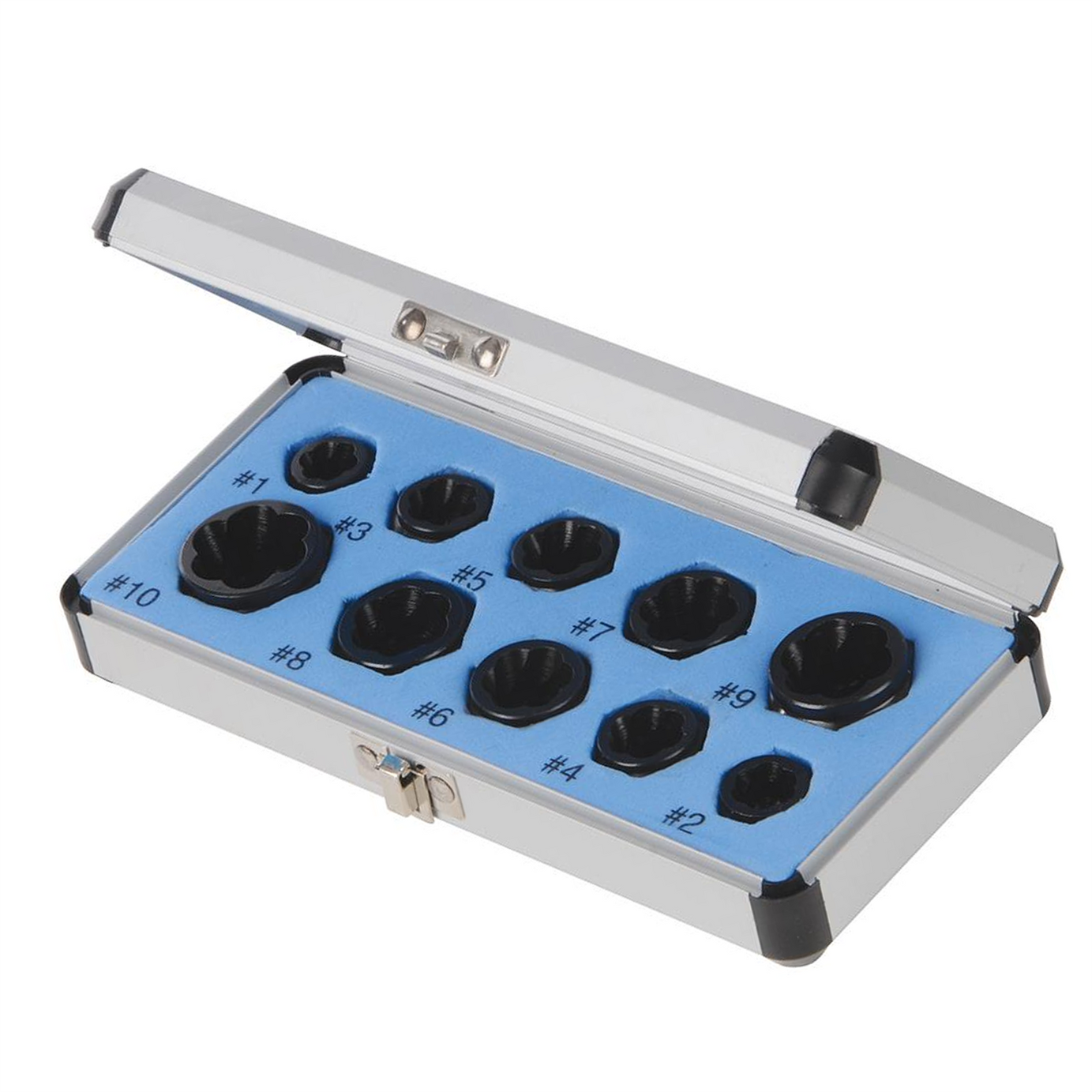 Spiral Cut Teeth Damaged Bolt Remover Set 10pcs Screw Heads And Studs Remover 9-19mm Head Fitter