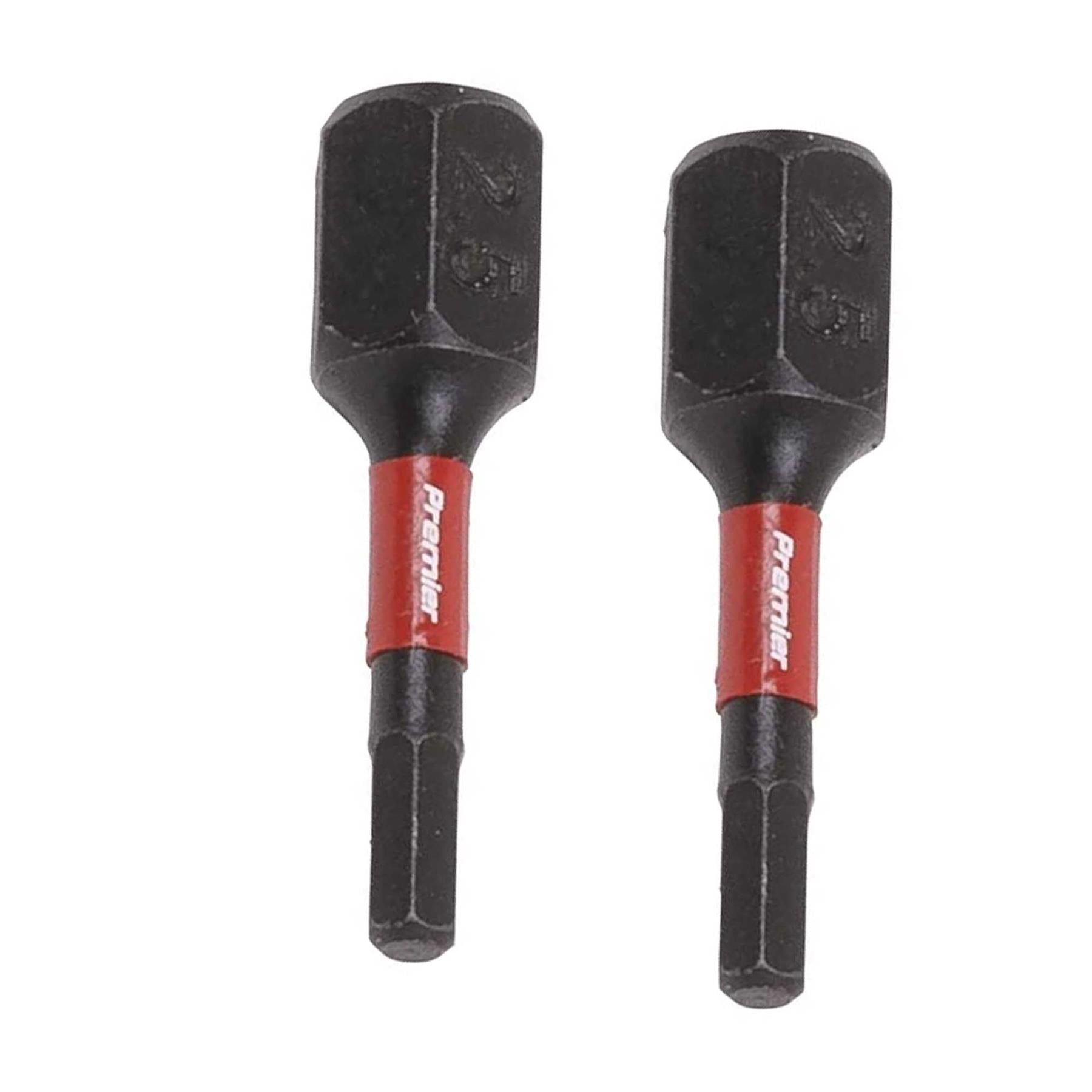 Hex 2.5mm Impact Power Tool Bits 25mm - 3pc