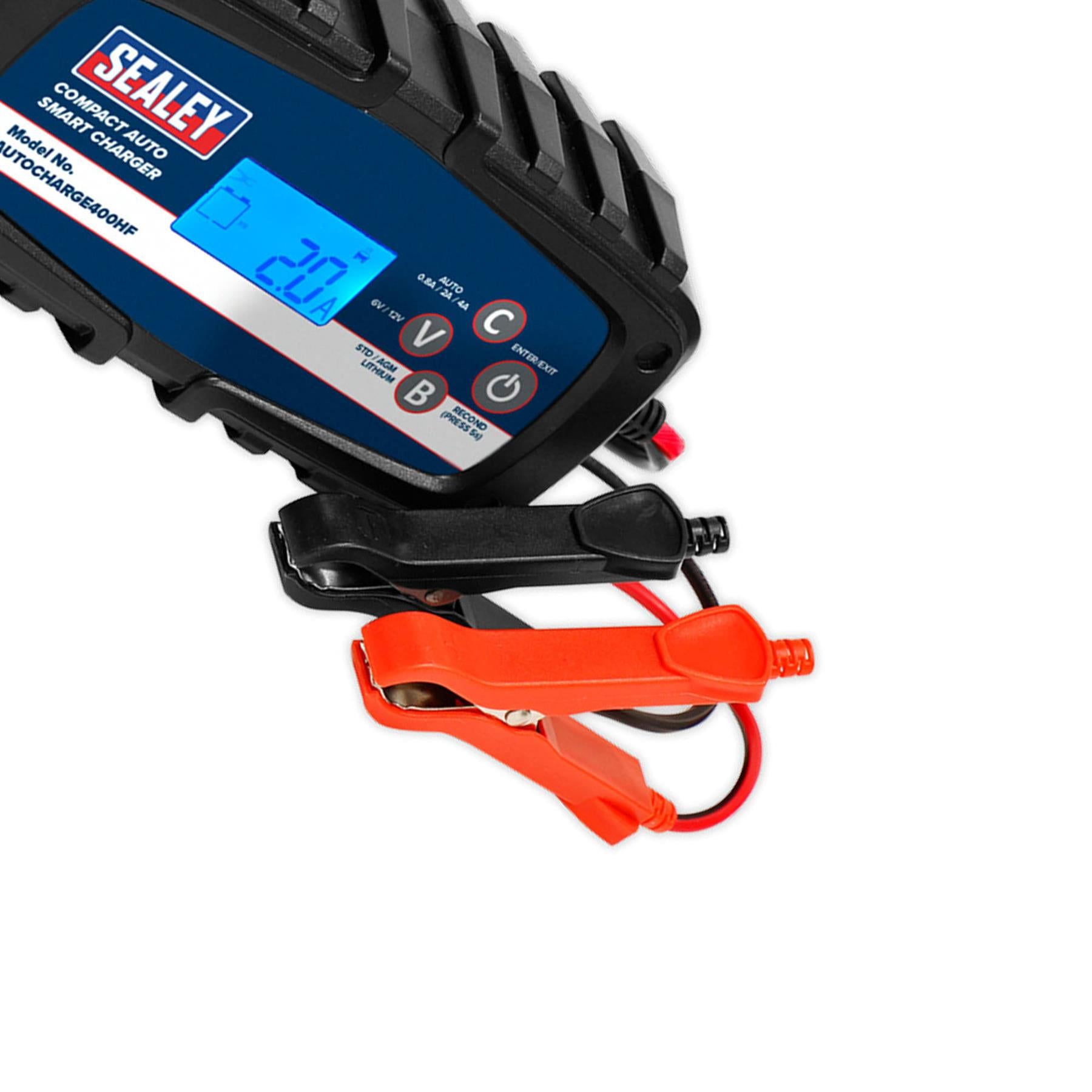 Sealey Compact Auto Smart Charger 4A 6/12V