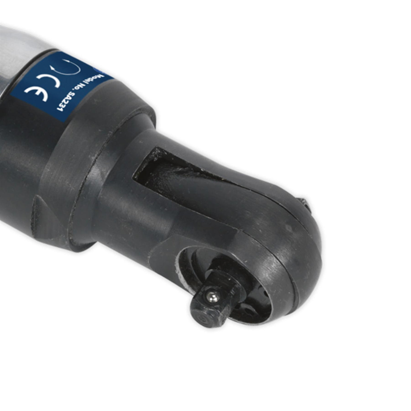 Sealey Air Ratchet Wrench 3/8"Sq Drive Super Stubby