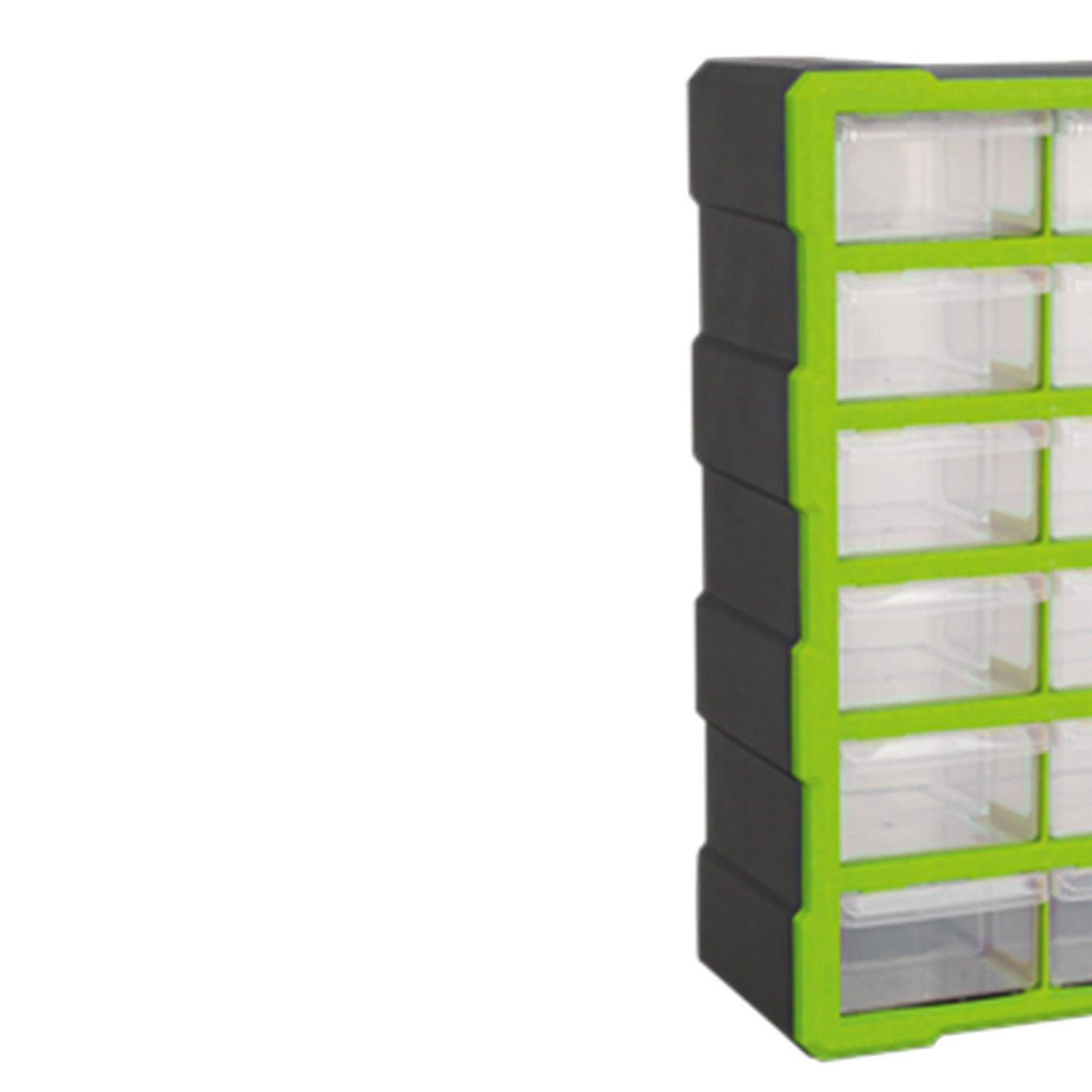 Sealey Cabinet Box 18 Drawer - Hi-Vis Green/Black