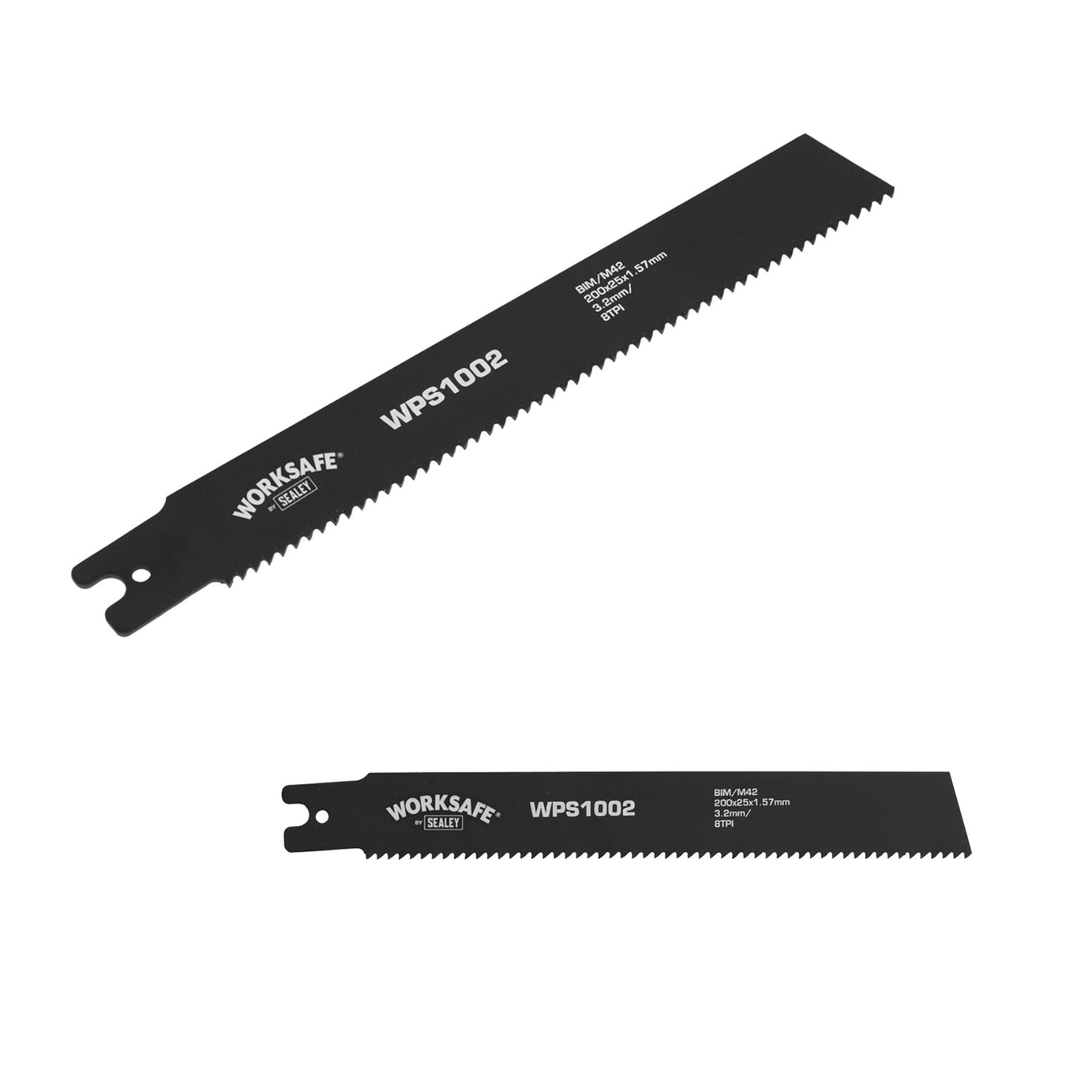 Sealey Pipe Saw Blade 200 x 25 x 1.7mm 8tpi - Pack of 5