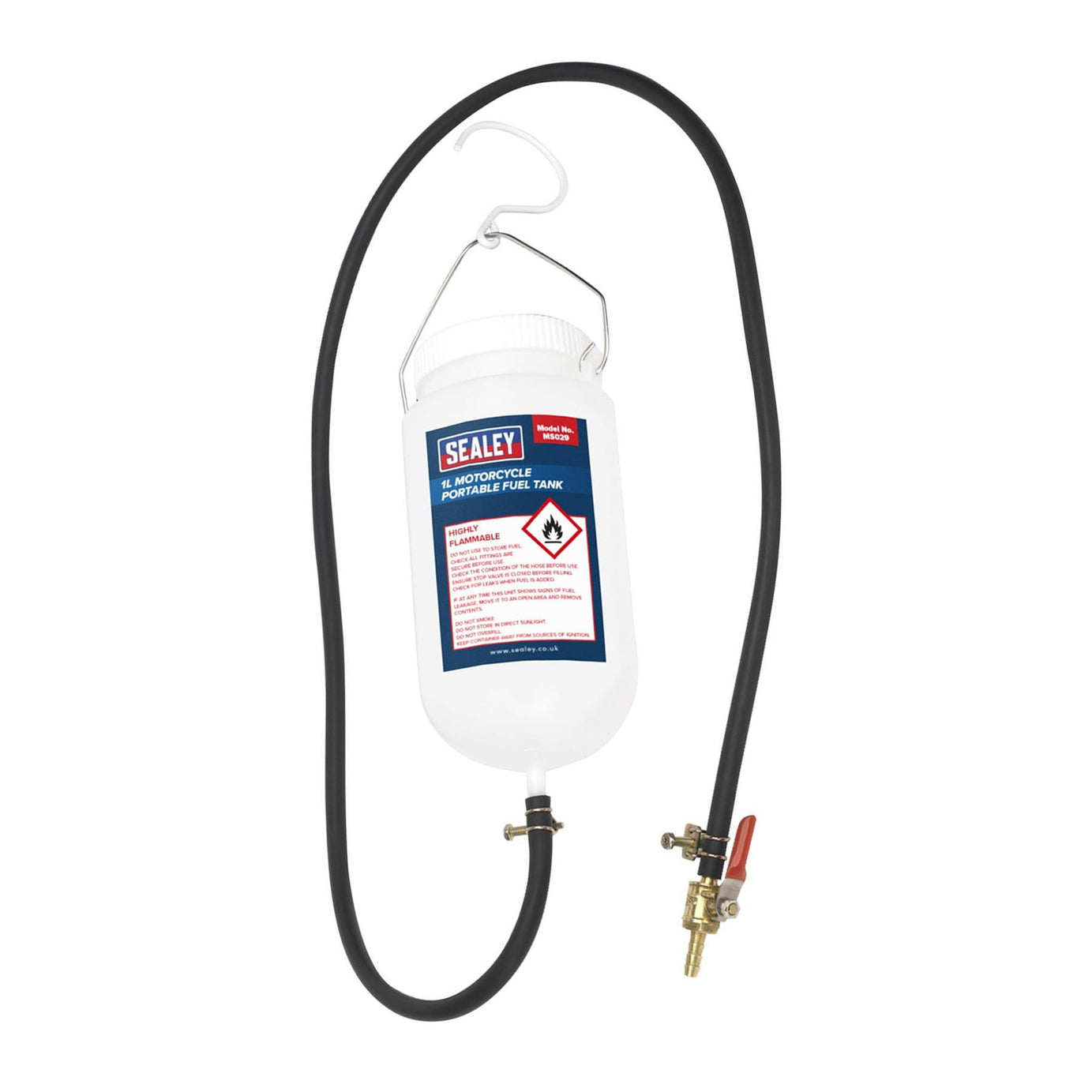Sealey 1 Litre Motorcycle Remote Portable Fuel Tank