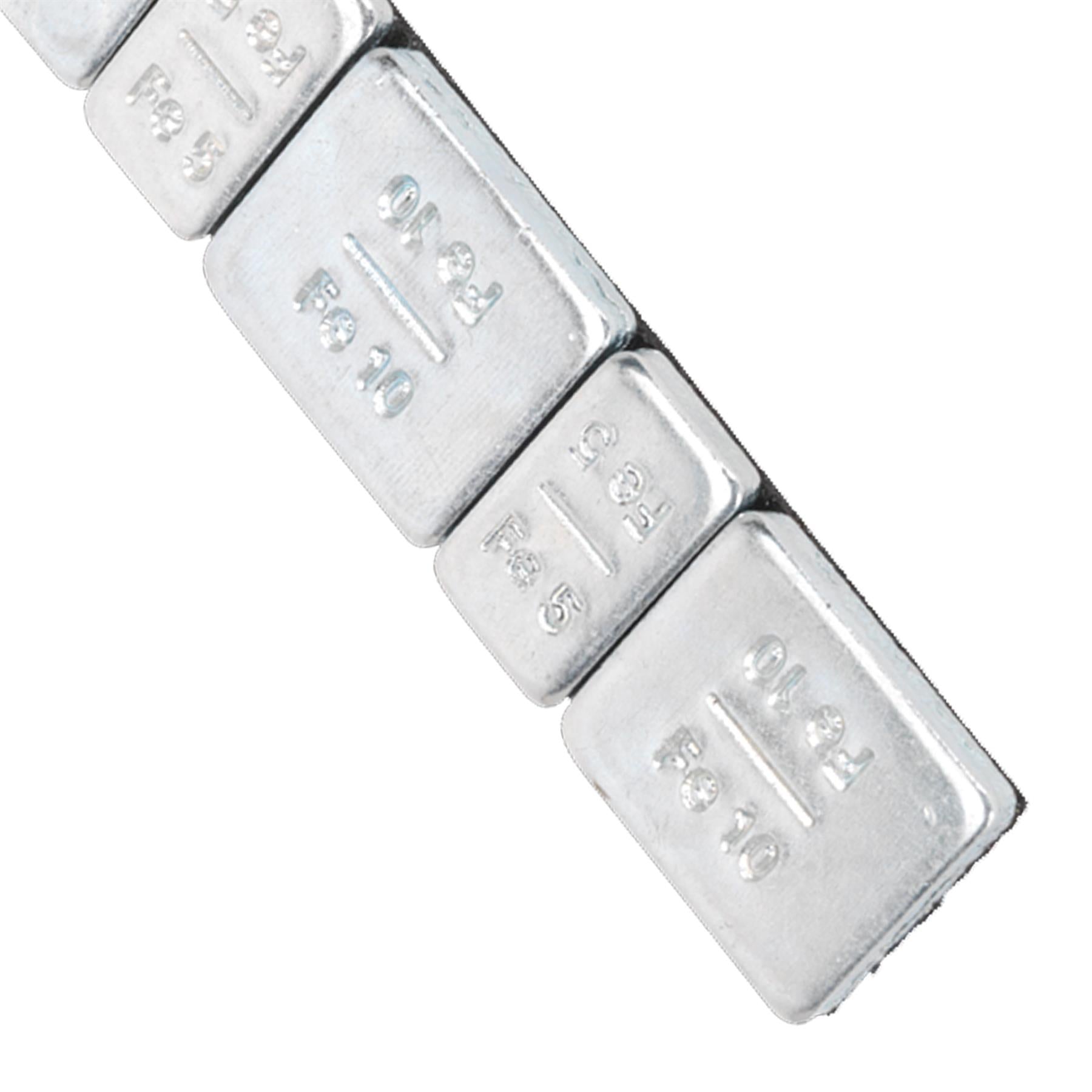 Wheel Weight 5 & 10g Adhesive Zinc Plated Steel Pk of 100x8 Sealey