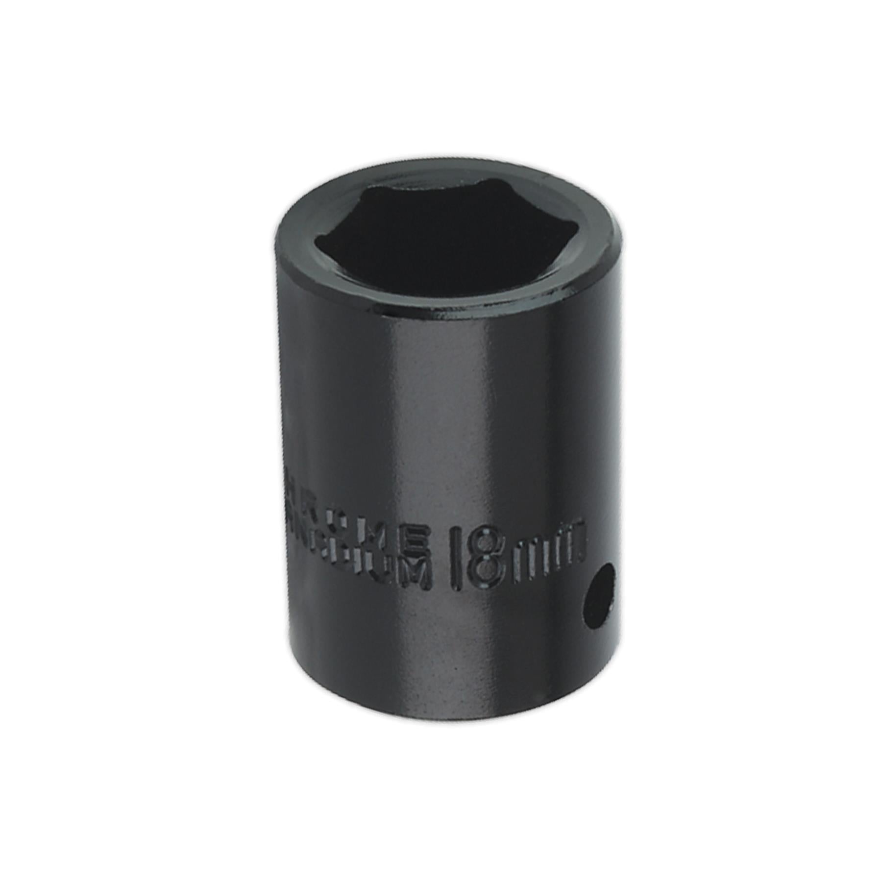 Sealey Impact Socket 18mm 1/2"Sq Drive