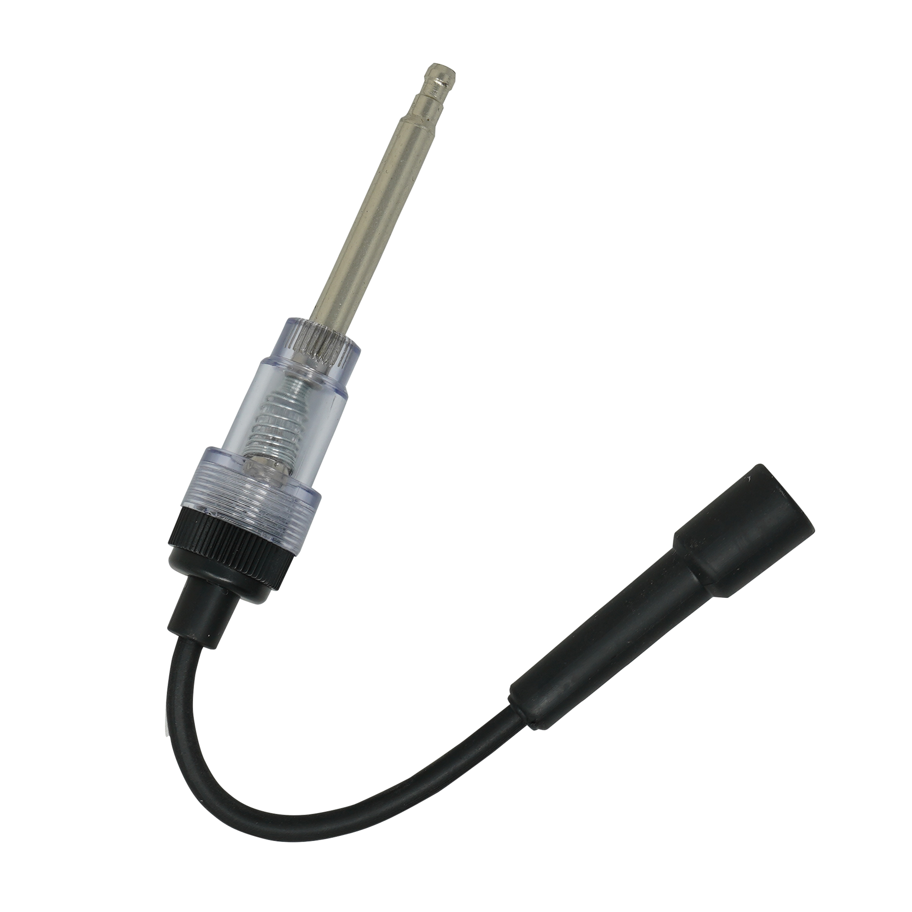 Auto Ignition Spark Plug Coil Tester In-Line Lead Van Car Bike & Cleaning Brush