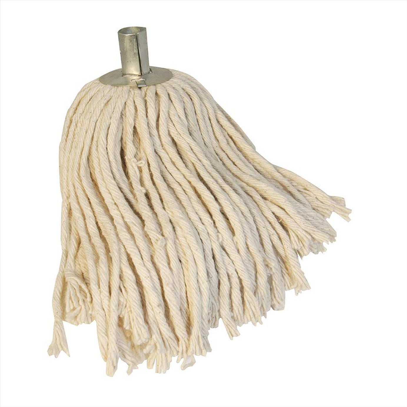 Traditional 4ply Unbleached Socket Mop Head Cotton-Mix Mop Head NO 12 24mm Dia Socket