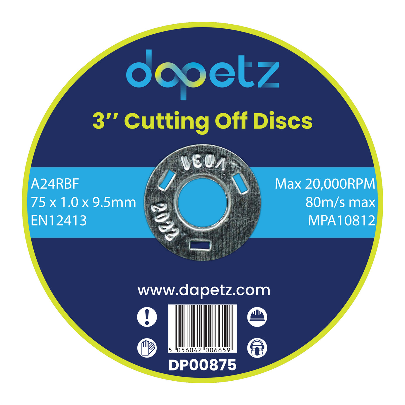 Air Cut Off Tool Discs for Exhaust Pipes