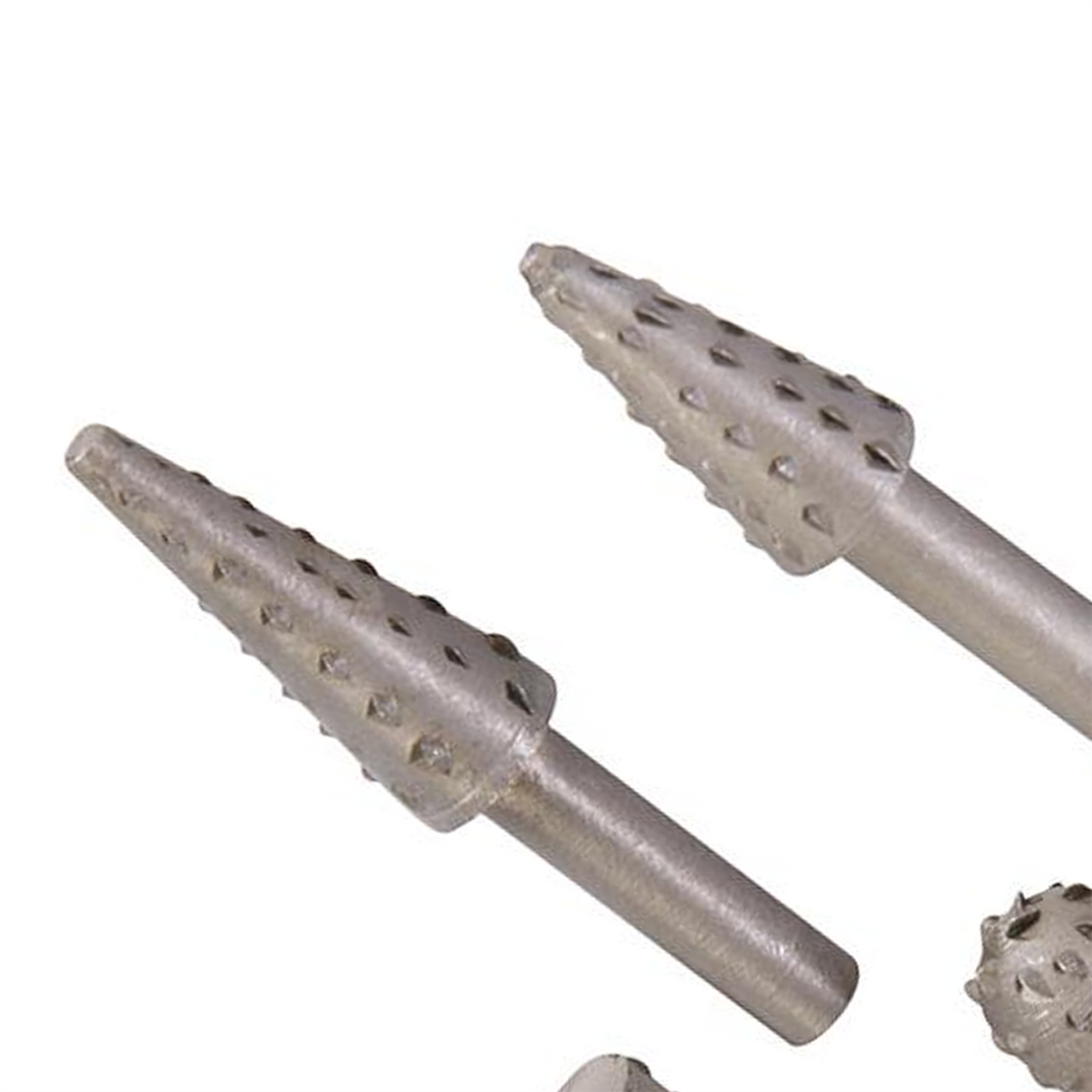 5Pce Rotary Rasp Set 6mm Shank For Shaping Wood, Plastics And Light Alloys
