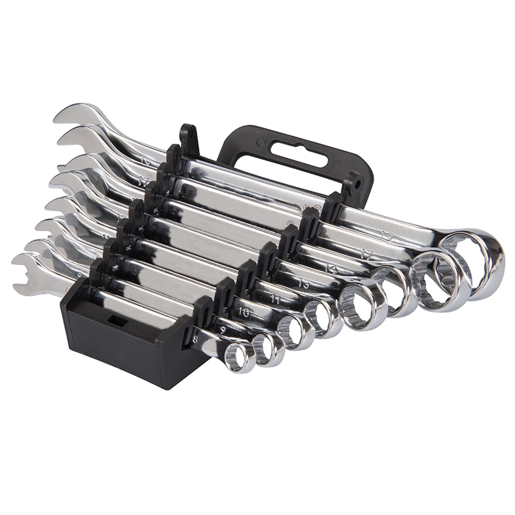 8Pce Combination Spanner Set Display Box Pack Of 6 Open And Bi-Hexagonal Ends