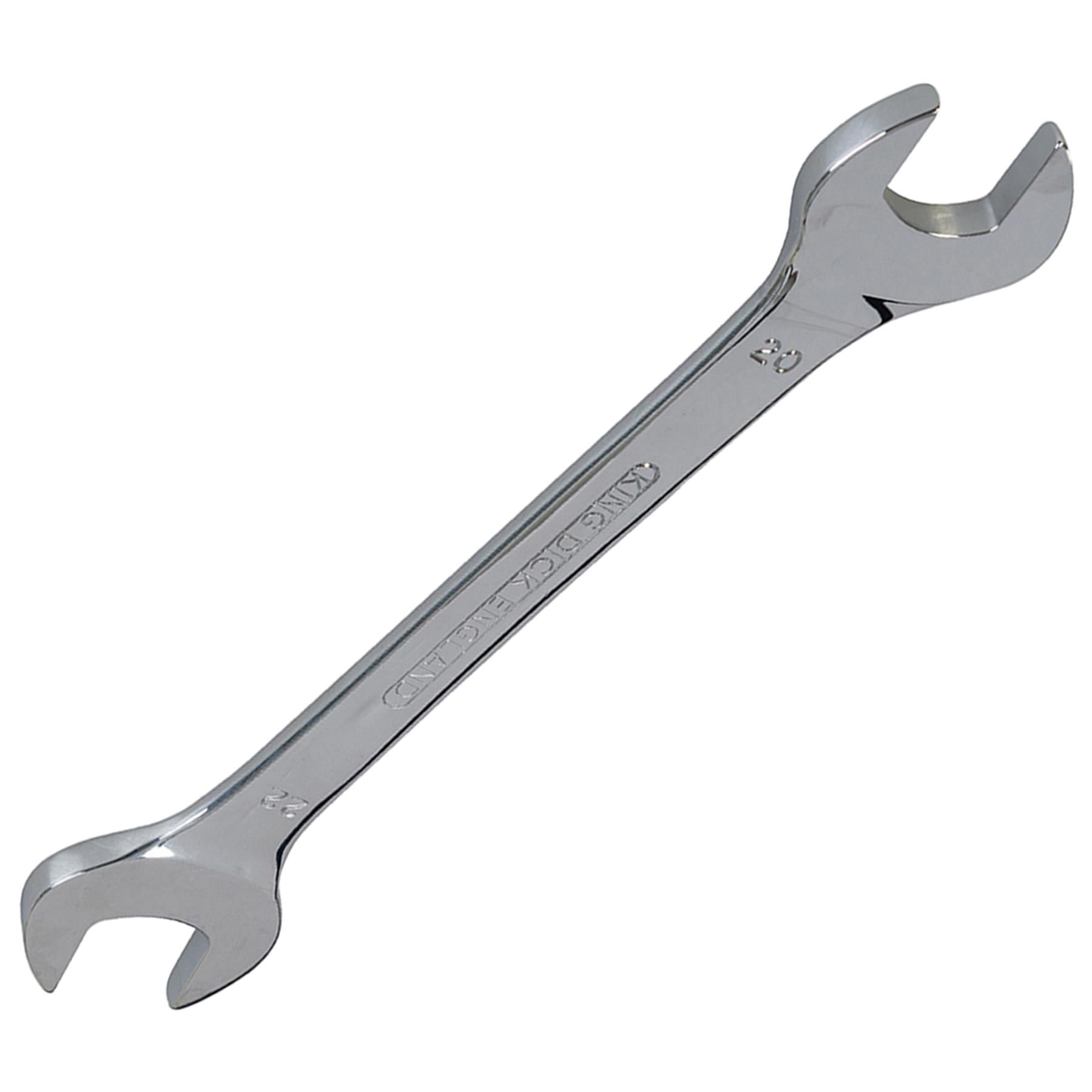 King Dick Open Ended Spanner Metric 20mm x 22mm Double End Chromed Vanadium Steel