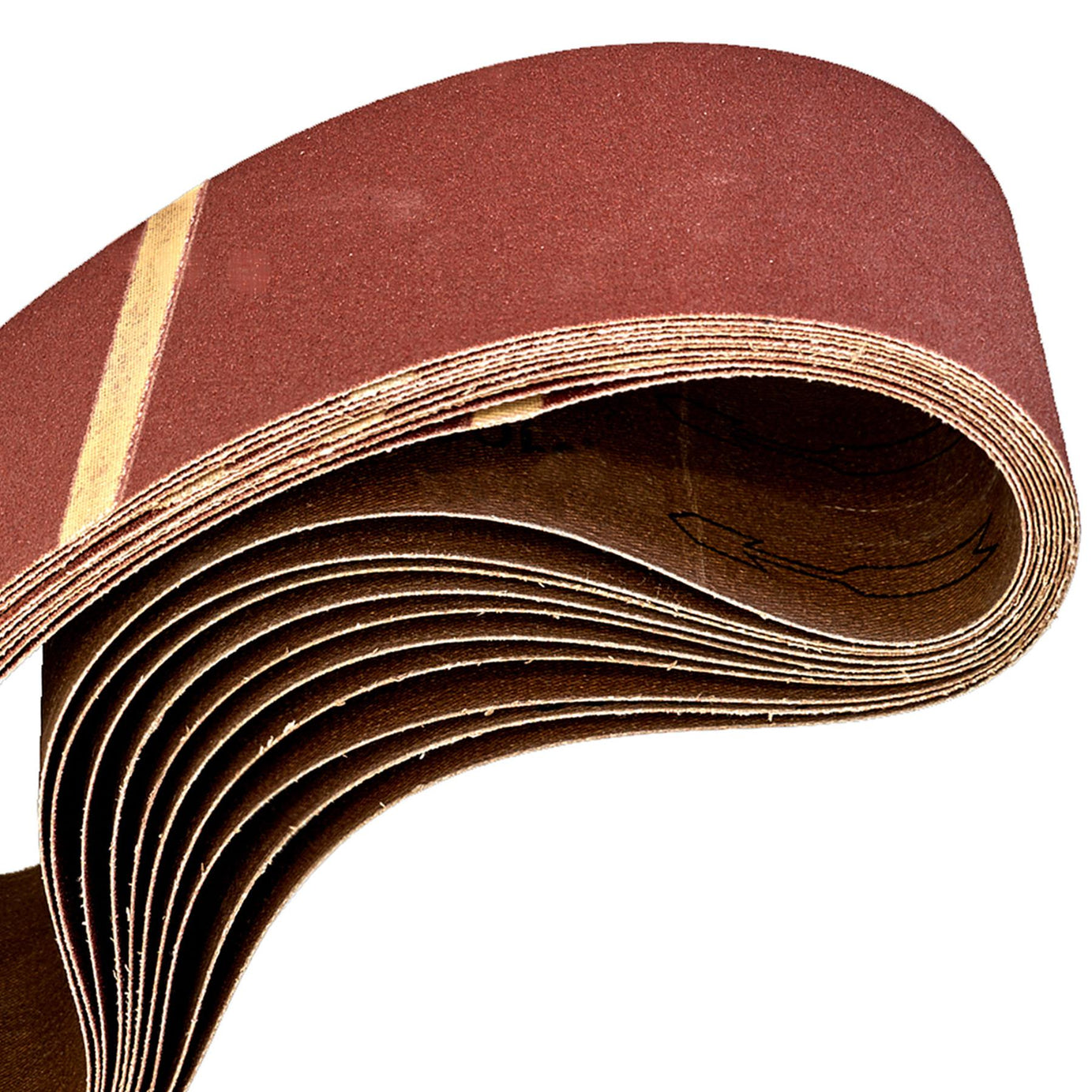 Sanding Belt 75 x 533mm 60Grit - Aluminium oxide resin  Pack of 10 Sealey