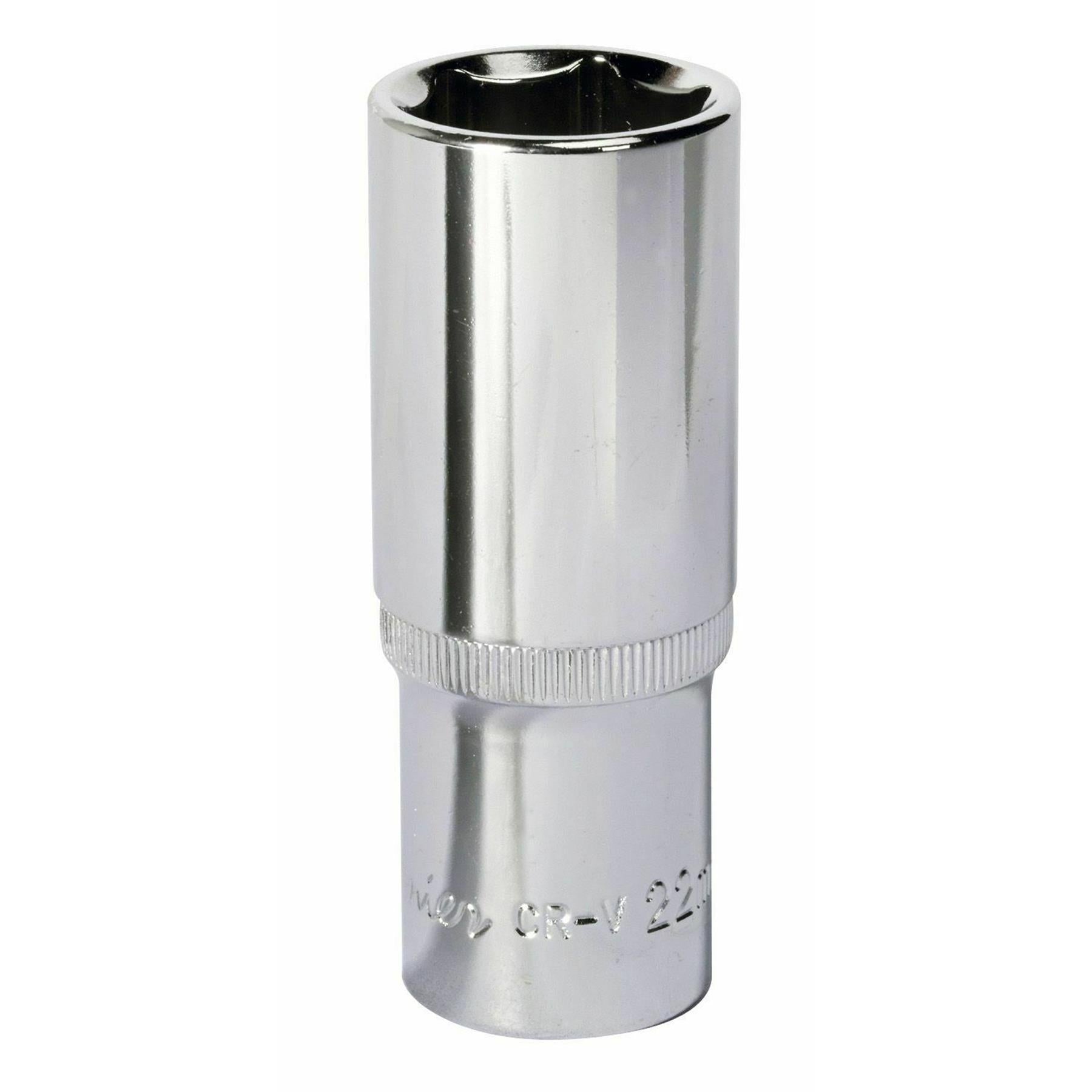 Sealey WallDrive Socket 22mm Deep 1/2"Sq Drive Fully Polished