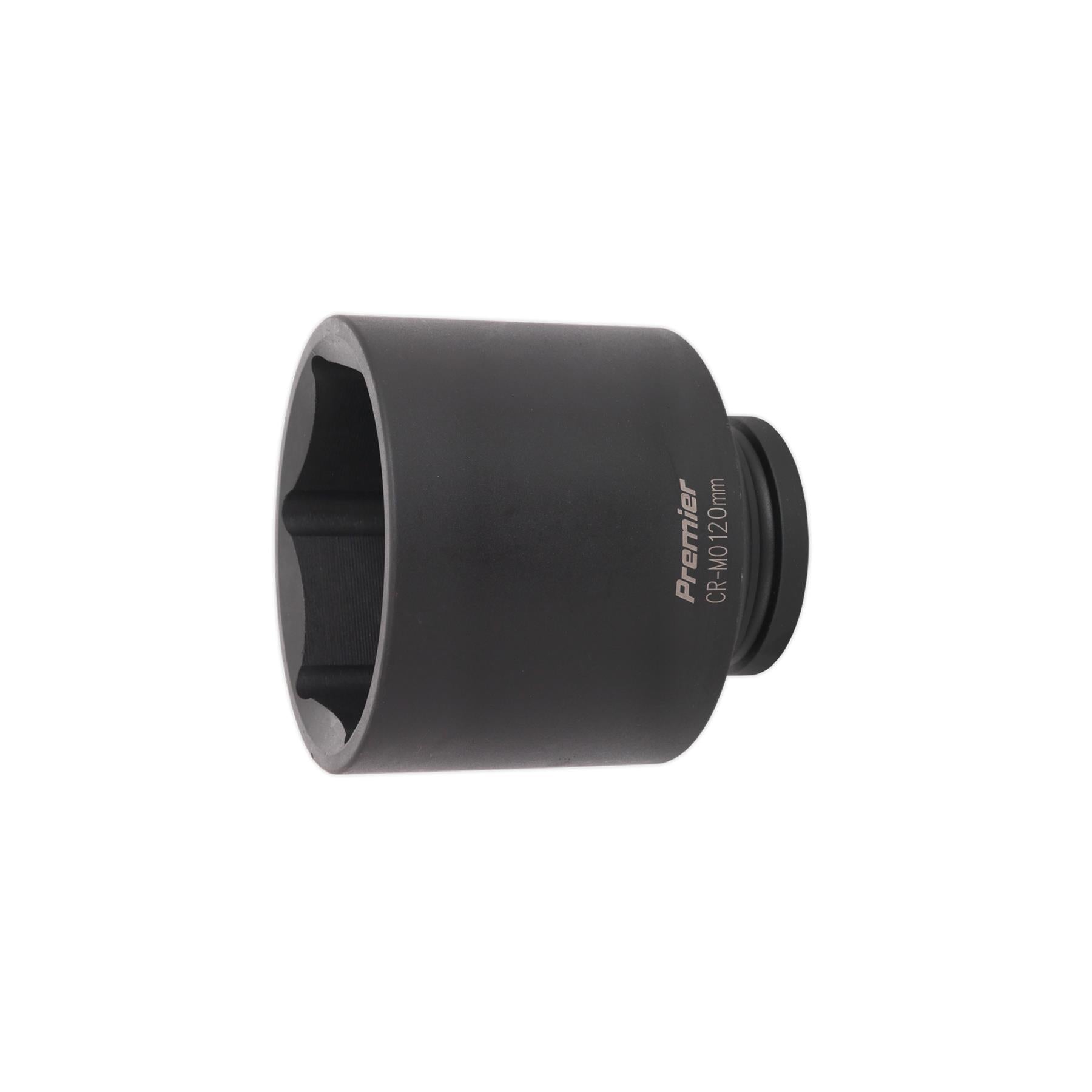 Sealey Impact Socket 120mm Deep 1"Sq Drive Chrome Molybdenum Lifetime Guarantee
