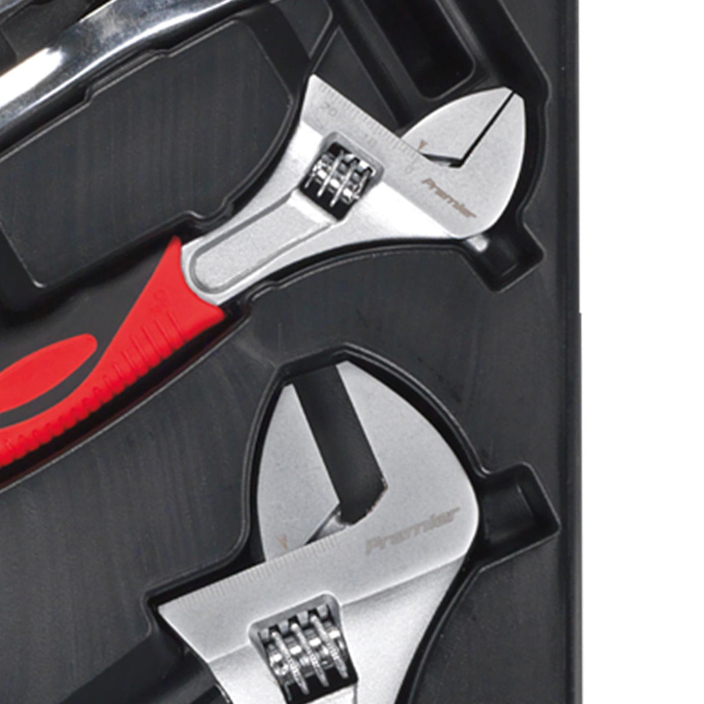 Sealey Tool Tray with Locking Pliers & Adjustable Wrench Set 4pc