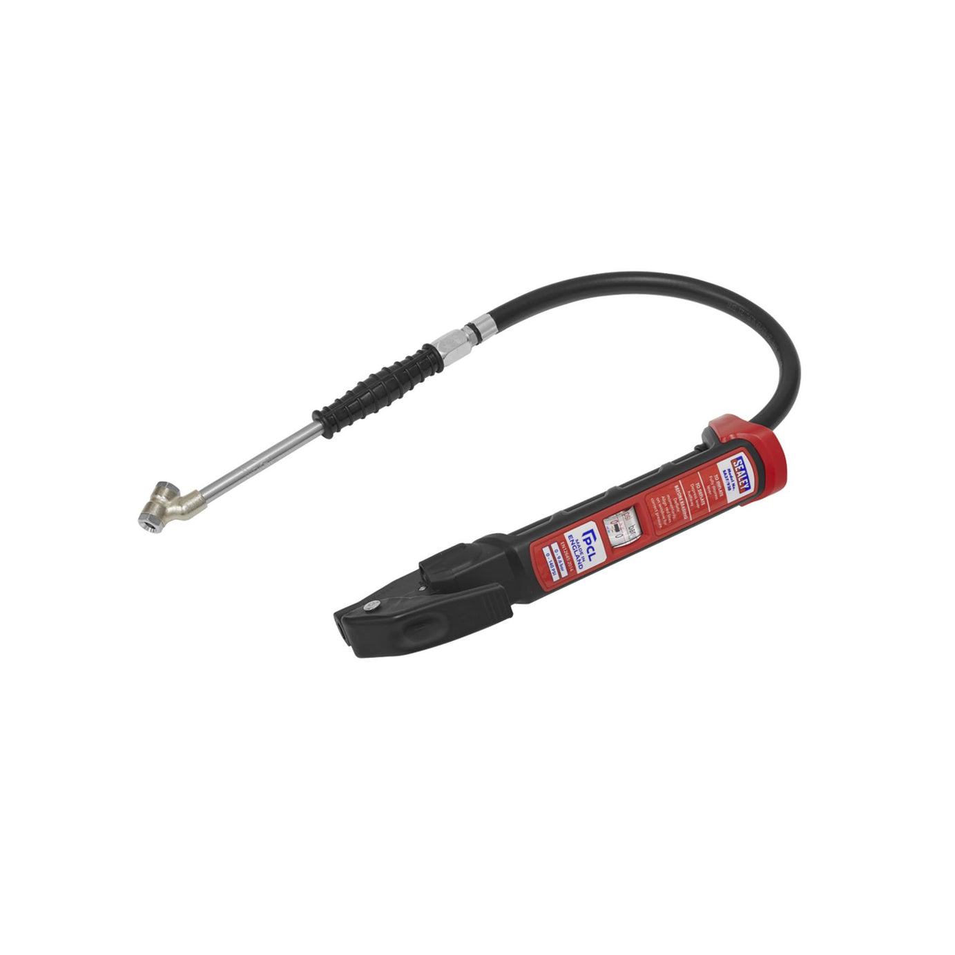 Sealey Premier Anodised Tyre Inflator with Twin Push-On Connector