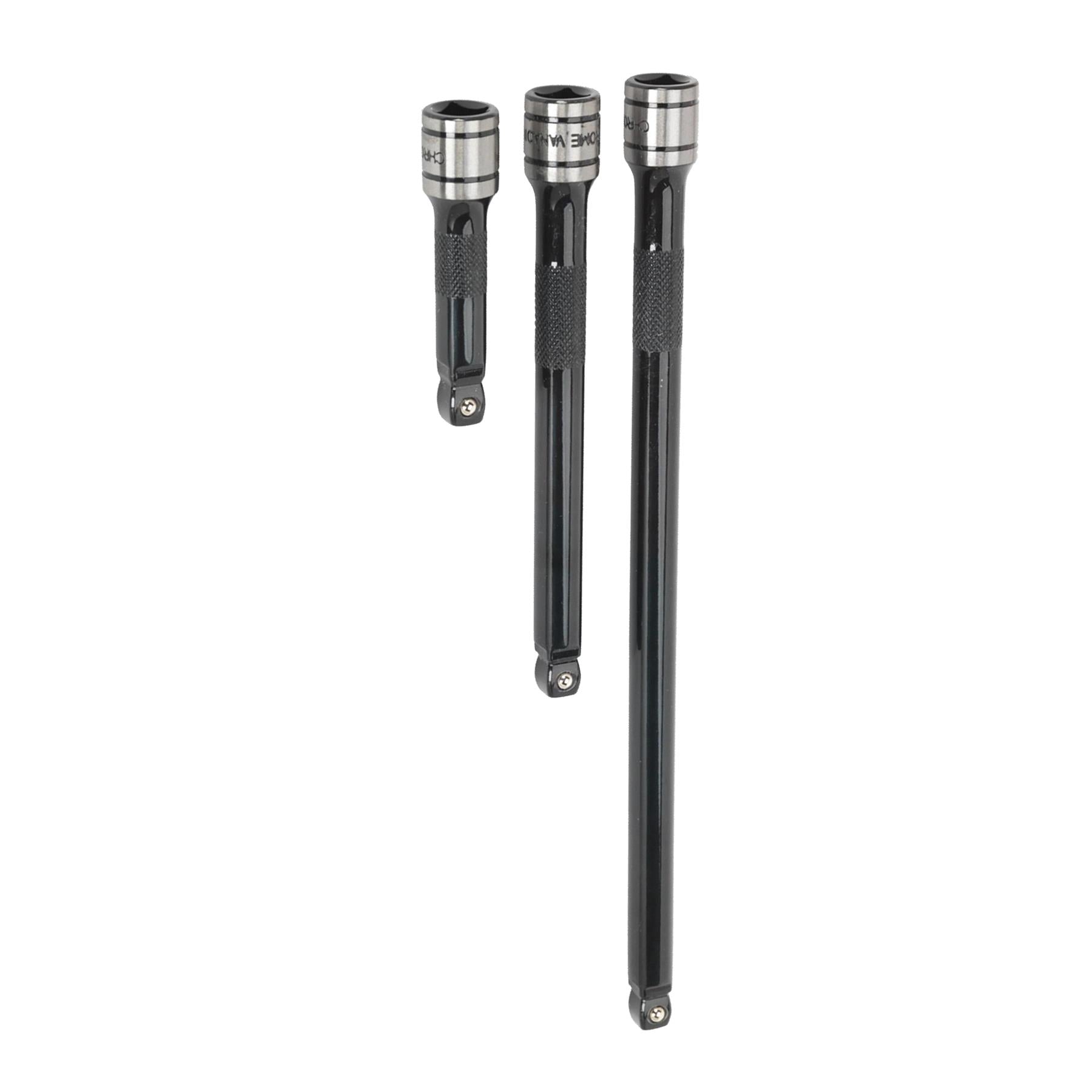Sealey Wobble/Rigid Extension Bar Set 3pc 3/8"Sq Drive Black Series