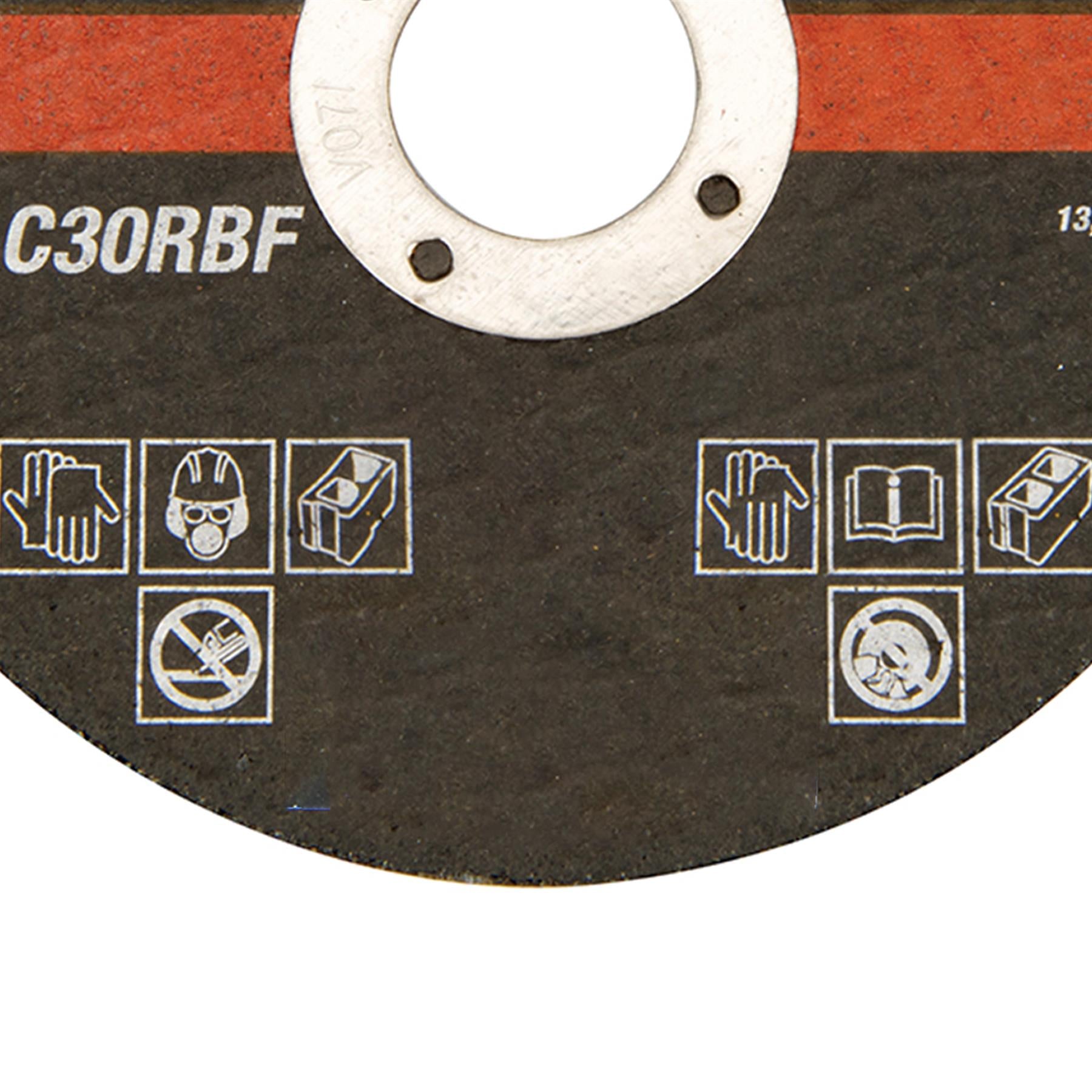 Heavy Duty Stone Cutting Disc Flat 115 X 3 X 22.23mm Quality Fibreglass Mesh