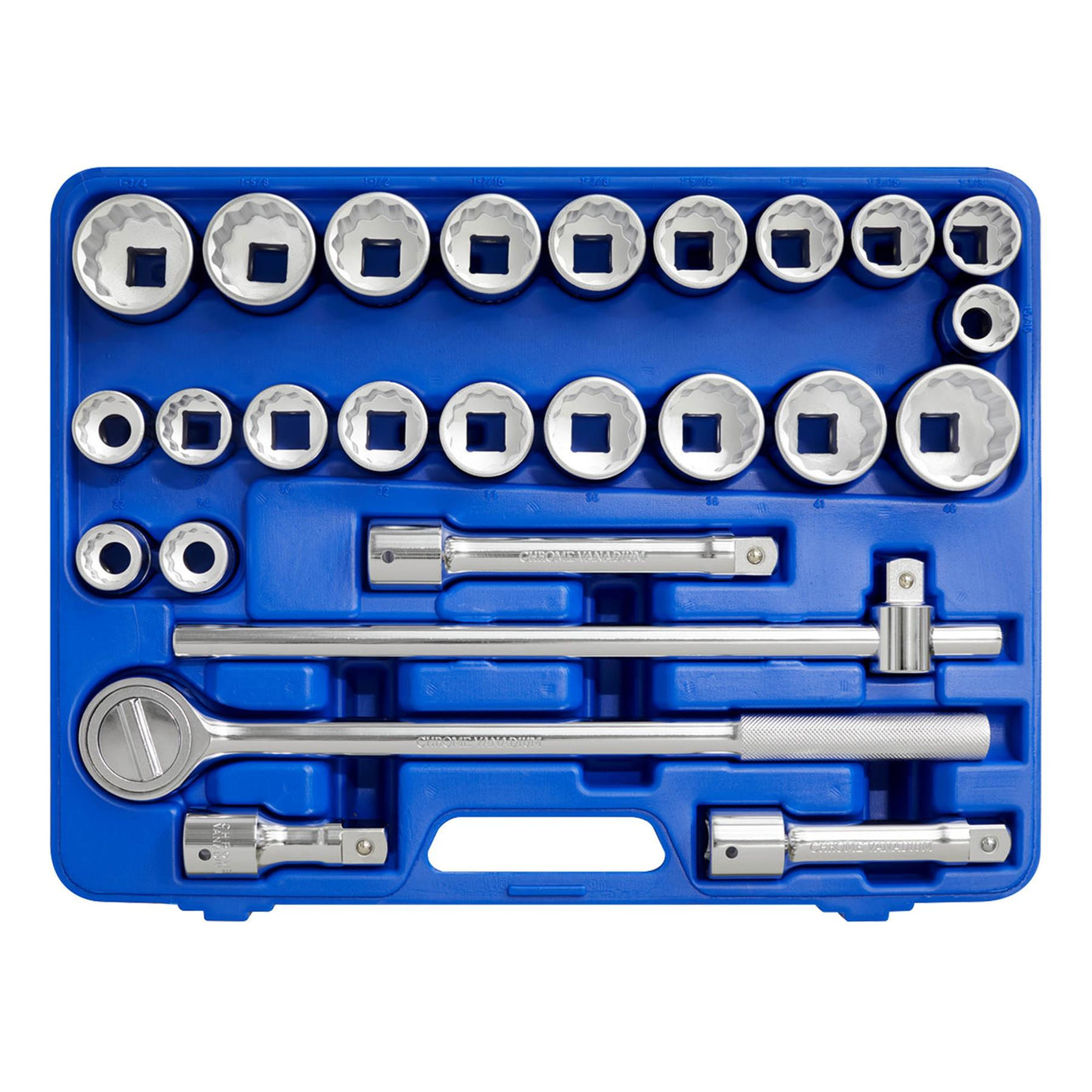 Sealey Socket Set 26pc 3/4"Sq Drive 12pt WallDrive-Metric/Imperial
