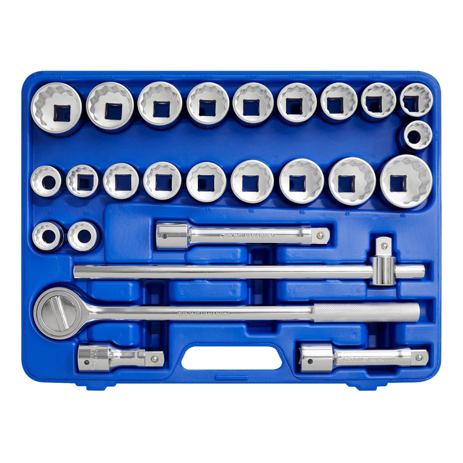 Sealey Socket Set 26pc 3/4"Sq Drive 12pt WallDrive-Metric/Imperial