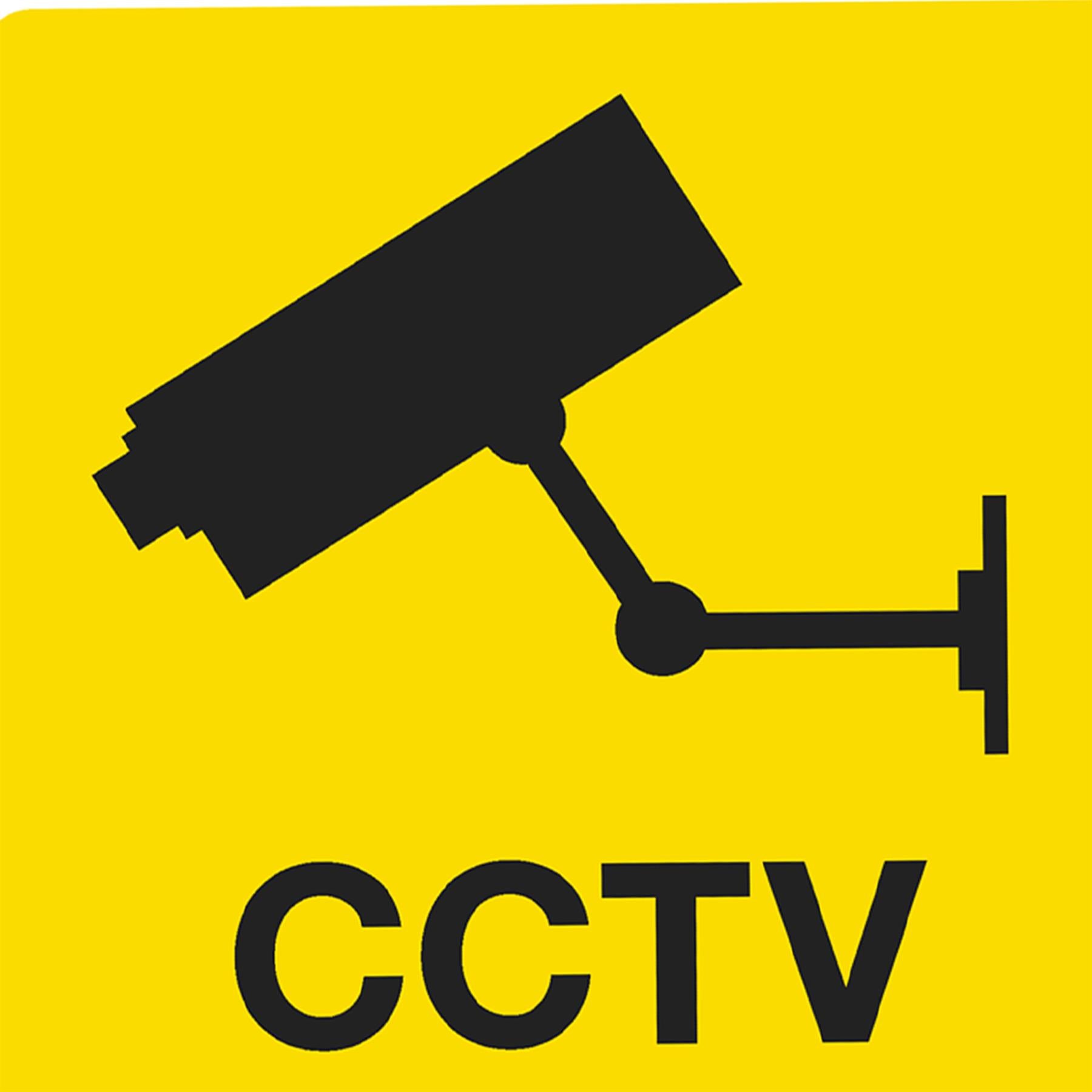 Sealey Safety Sign - CCTV - Self-Adhesive Vinyl - Pack of 10
