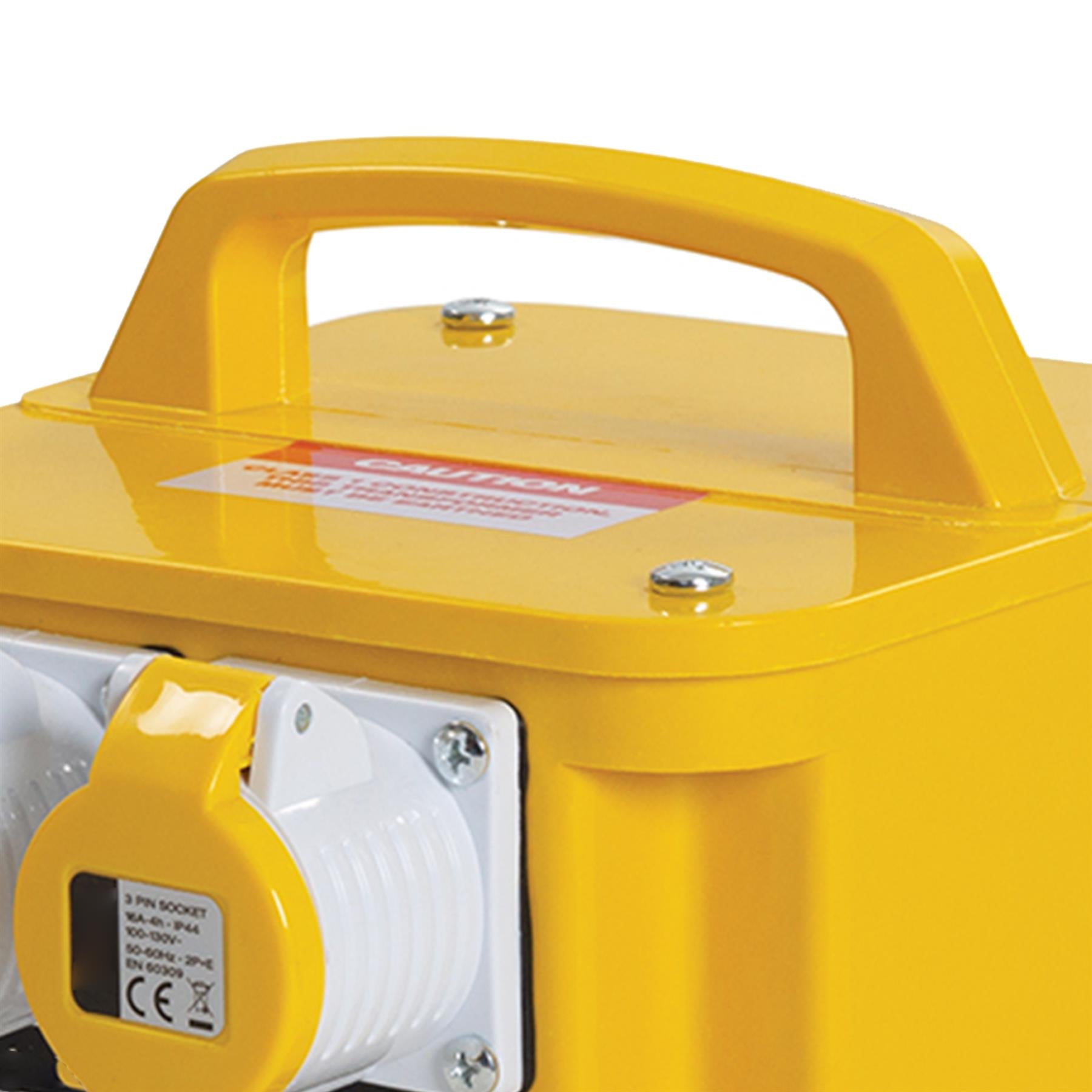 3KVA Portable Site Transformer 110v Twin Outlet 16 Amp 3000W Rubber Cable 3 Core