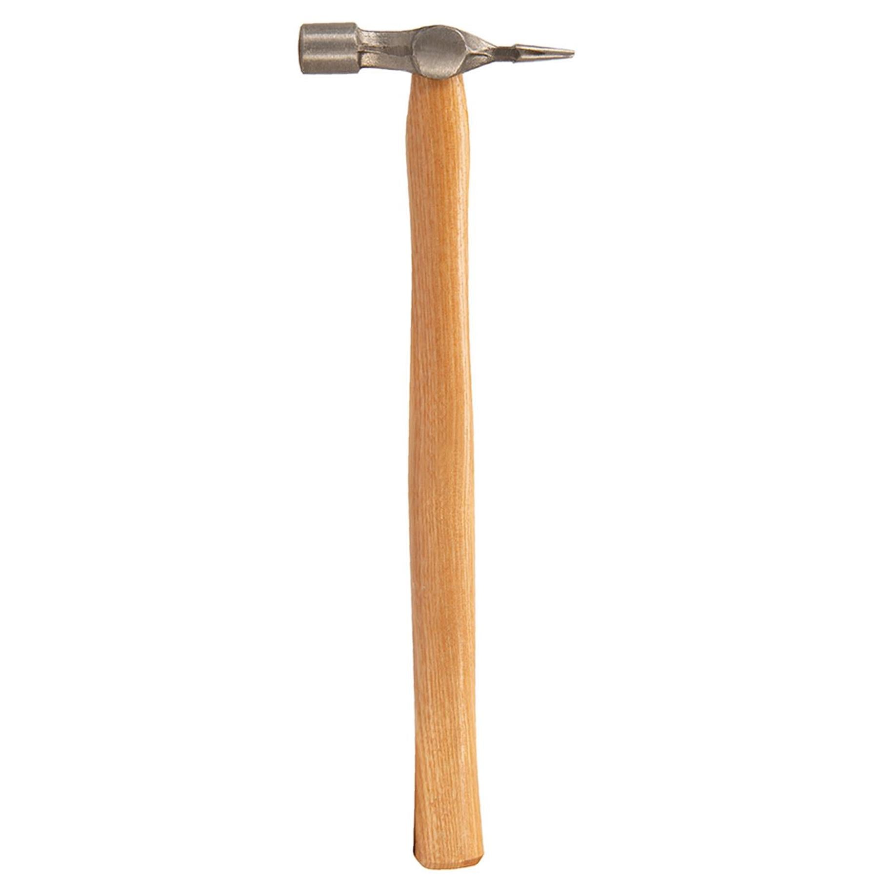 Hardwood Cross Pein Pin Hammer - 4Oz (113G) Forged Steel Polished Head
