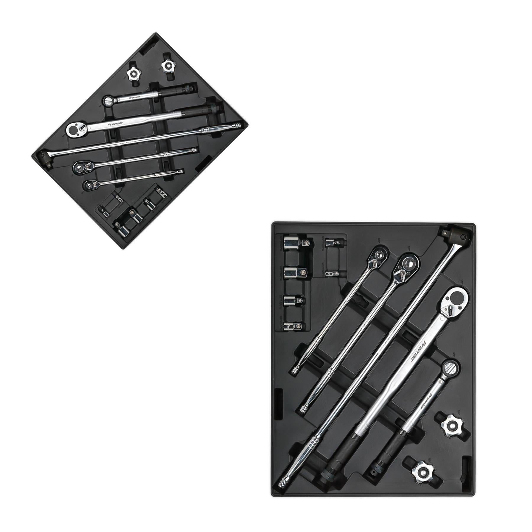 Sealey Tool Tray with Ratchet, Torque Wrench, Breaker Bar etc 13pc