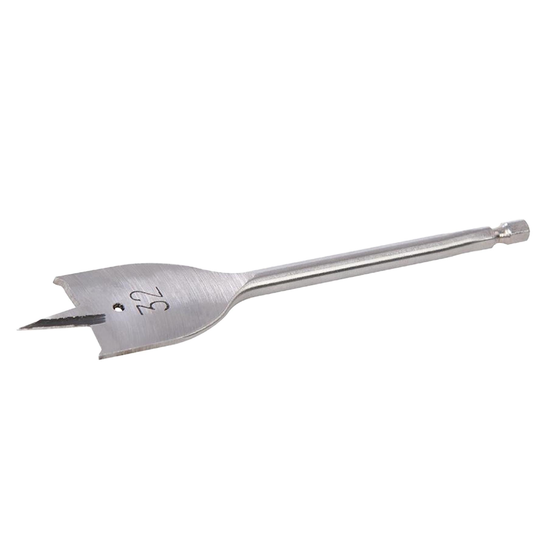 Flat Wood Drill Bit Set Titanium Hole Cutter Borer  Silver 32mm