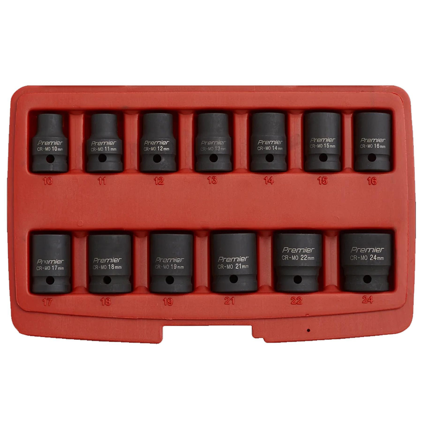 Sealey Impact Socket Set 13pc 1/2"Sq Drive Total Drive
