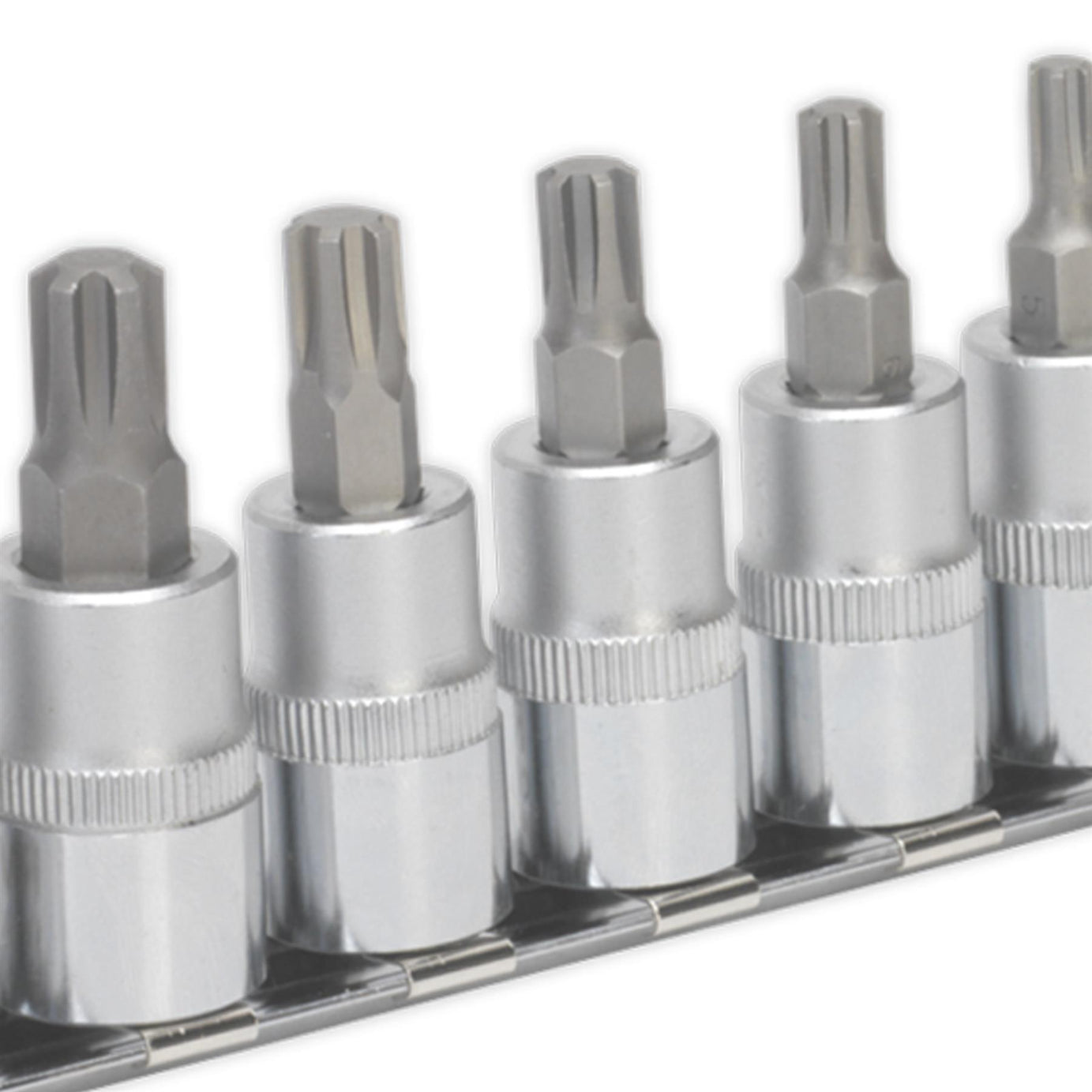 Sealey Ribe Socket Bit Set 7pc 3/8"Sq Drive 50mm