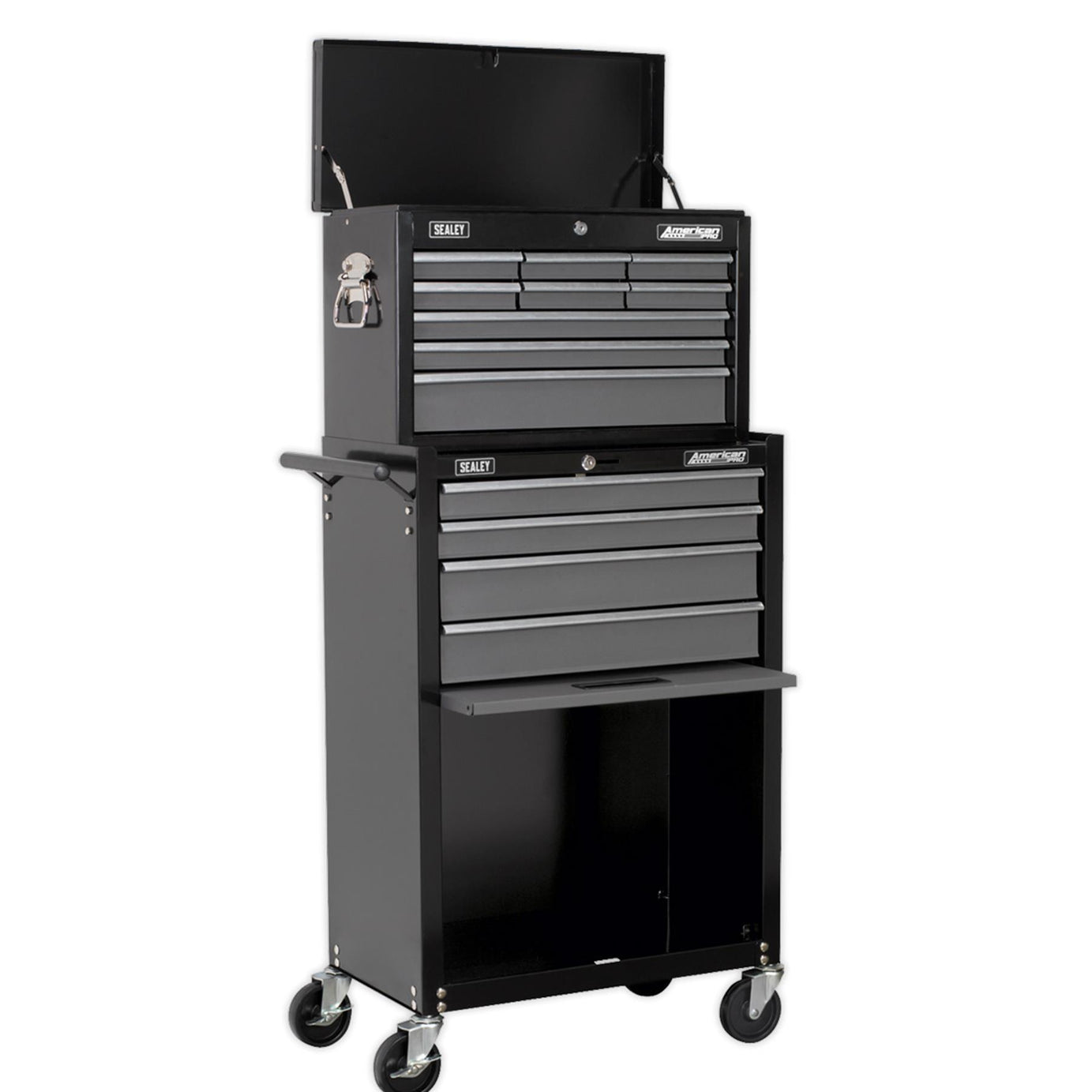 Sealey Topchest & Rollcab Combo 13 Drawer - Black/Grey