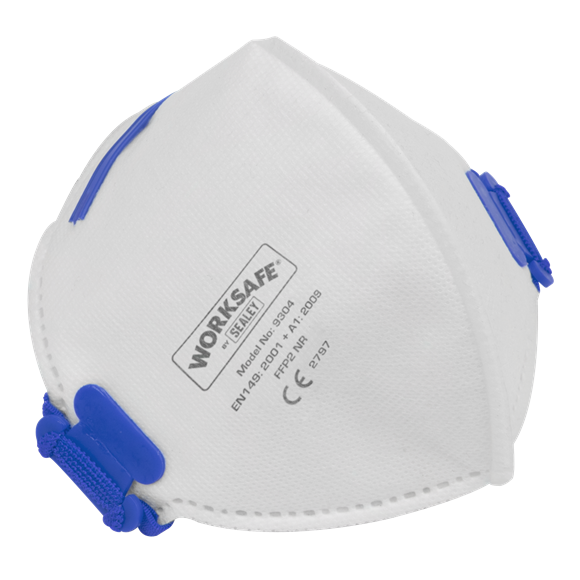 Sealey Fold Flat Mask FFP2 - Pack of 10