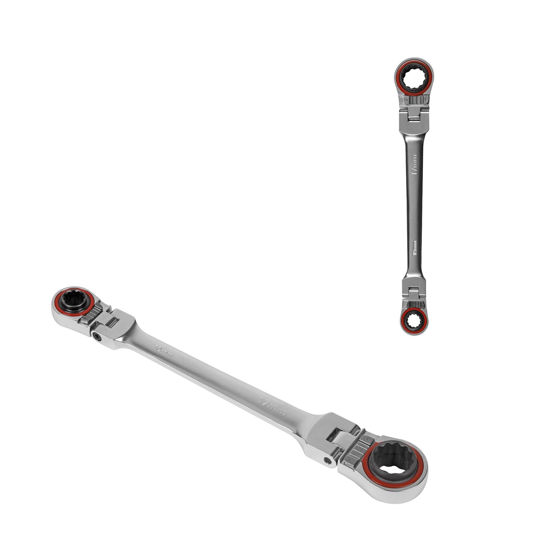 Sealey Ratchet Ring Spanner 4-in-1 Flexi-Head Reversible Metric Platinum Series