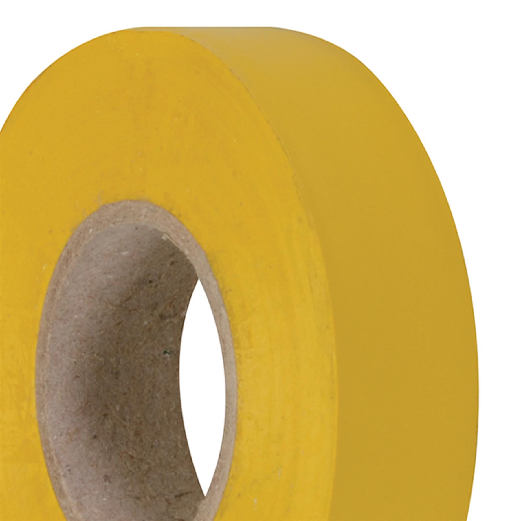 1 x PVC Insulation Electrical Tape Flame Retardent Yellow 19mm x 33mm