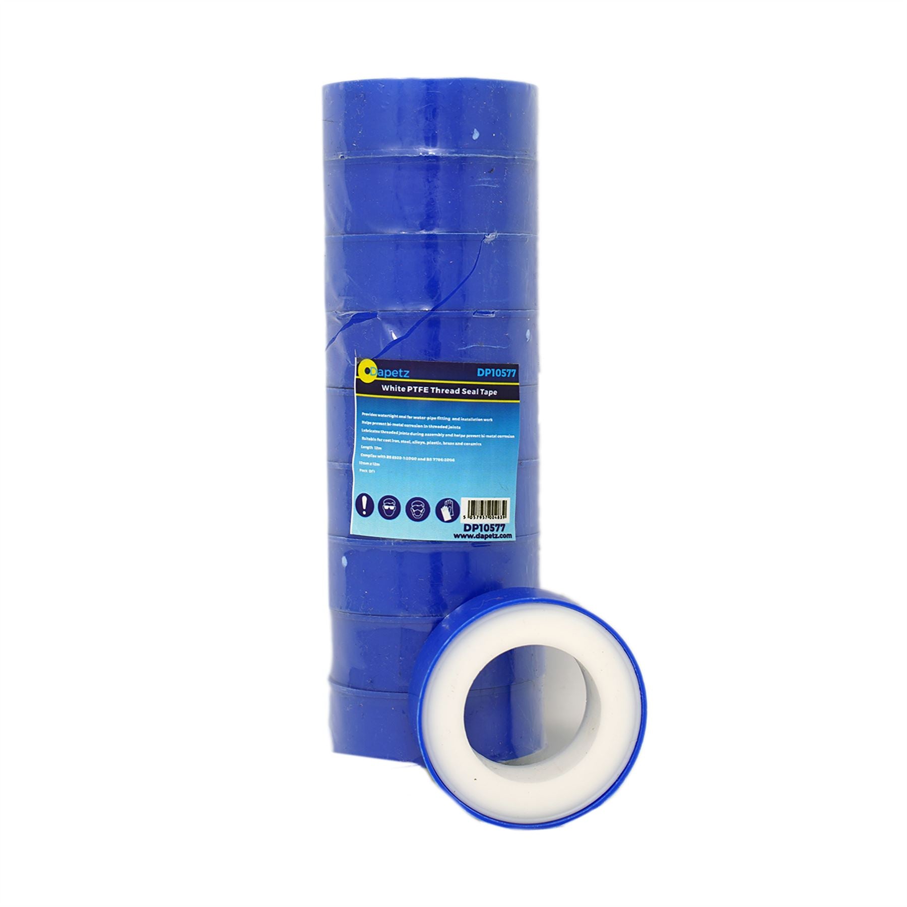 10 x PTFE Tape Water for Thread Seal White Teflon Tape 12mm x 12m