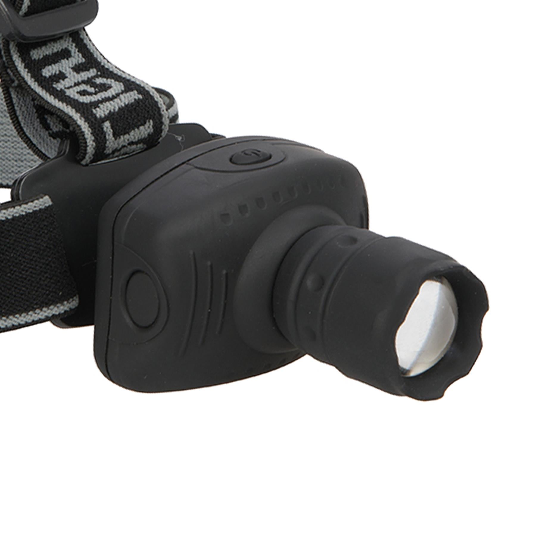 Led Head Torch 1W Powerful Light Rubberised Abs Camping Spot/Floodlight