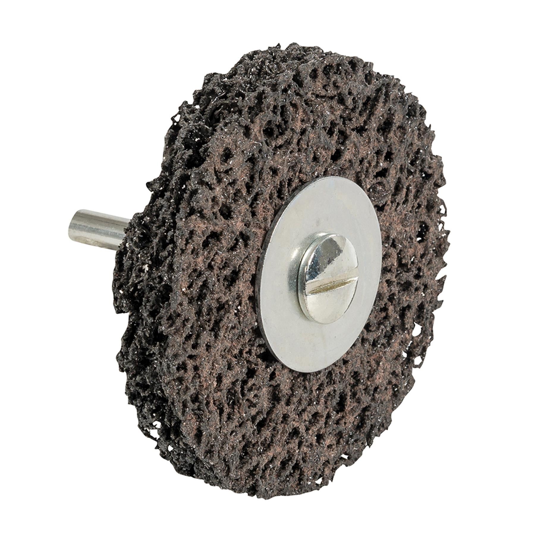 Polycarbide Abrasive Wheel 75mm Silicon Carbide-Coated Nylon Mesh & Alloy Arbor